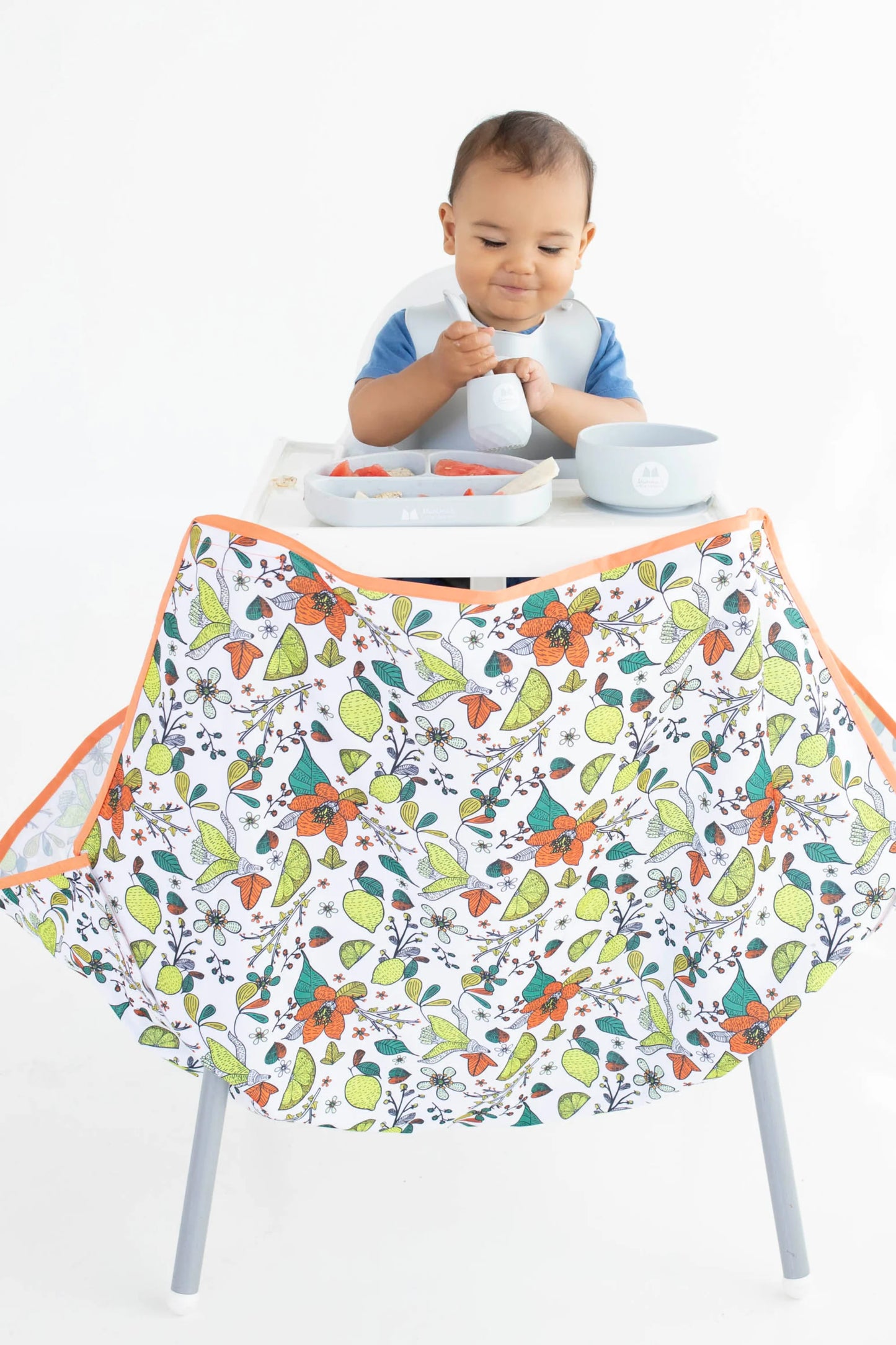 High chair food catcher