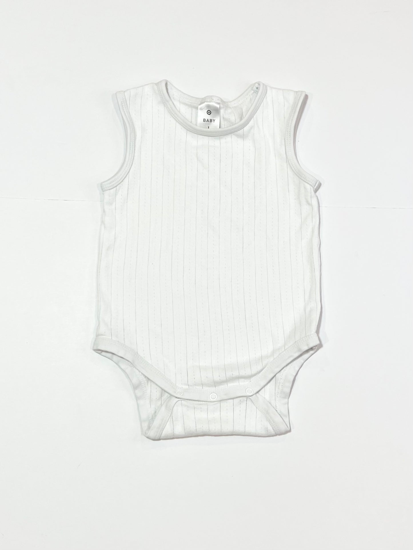White pointelle bodysuit - Size 1