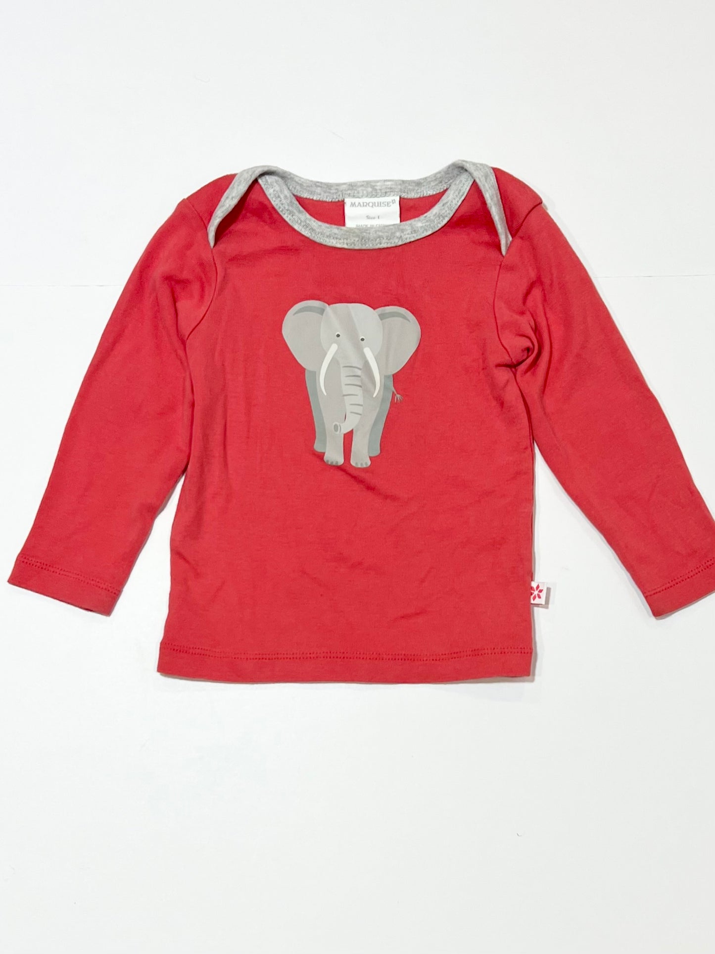 Red elephant top - Size 1