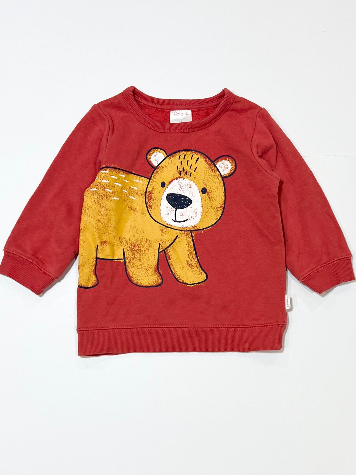 Red bear sweater - Size 1