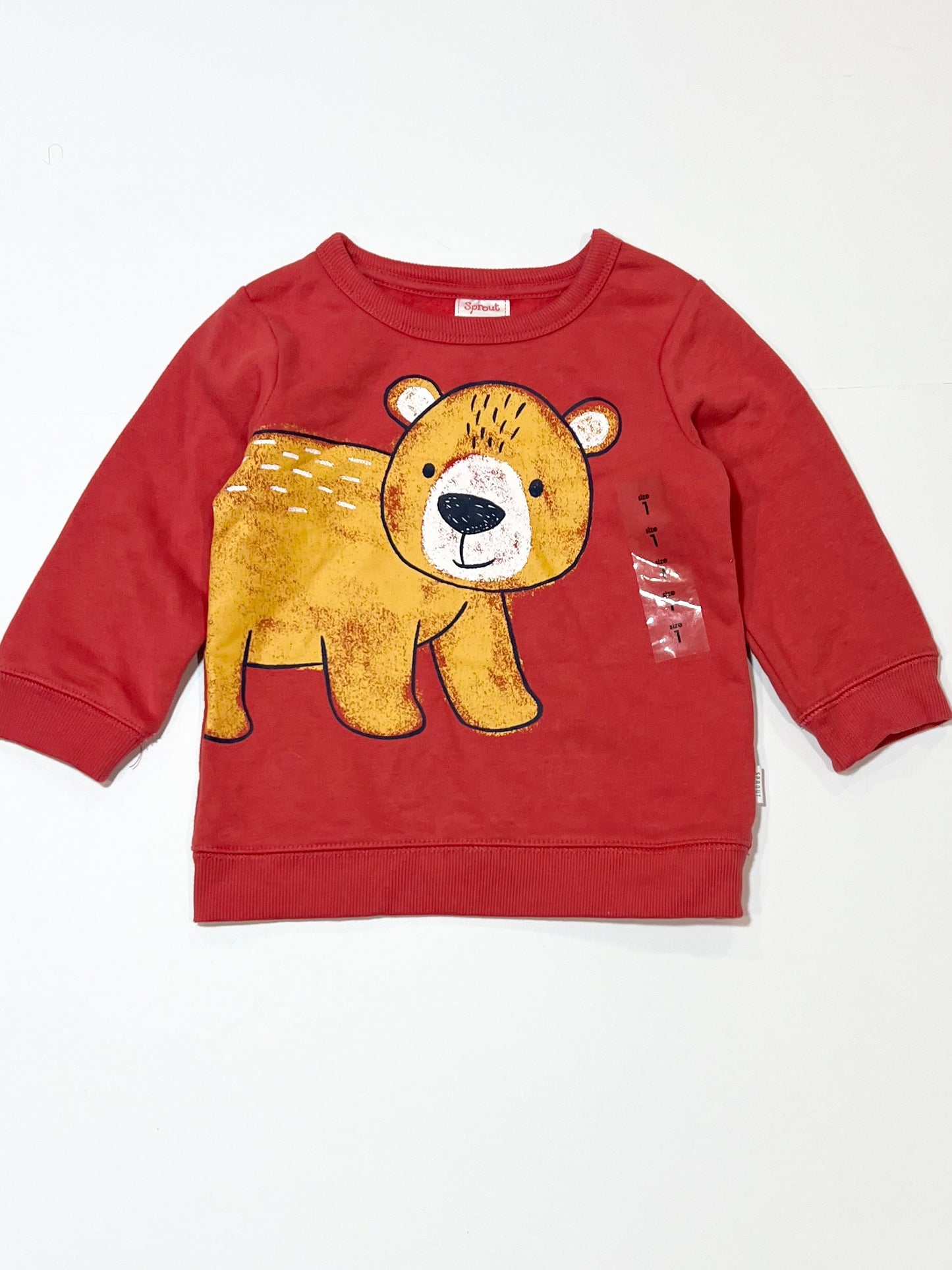 Red bear sweater brand new - Size 1