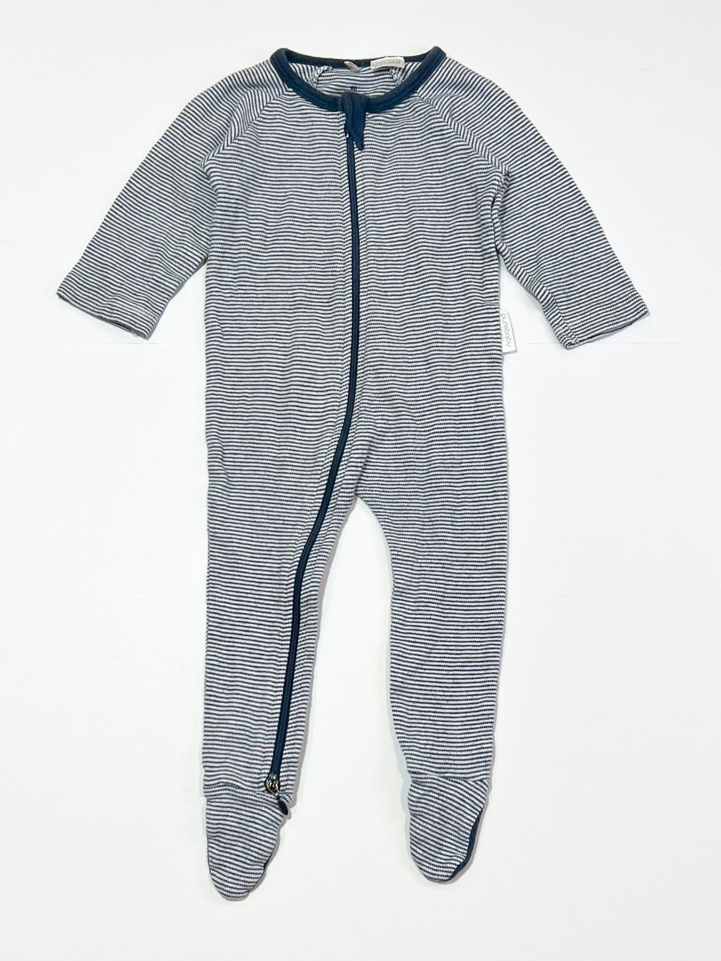 Striped zip onesie - Size 00