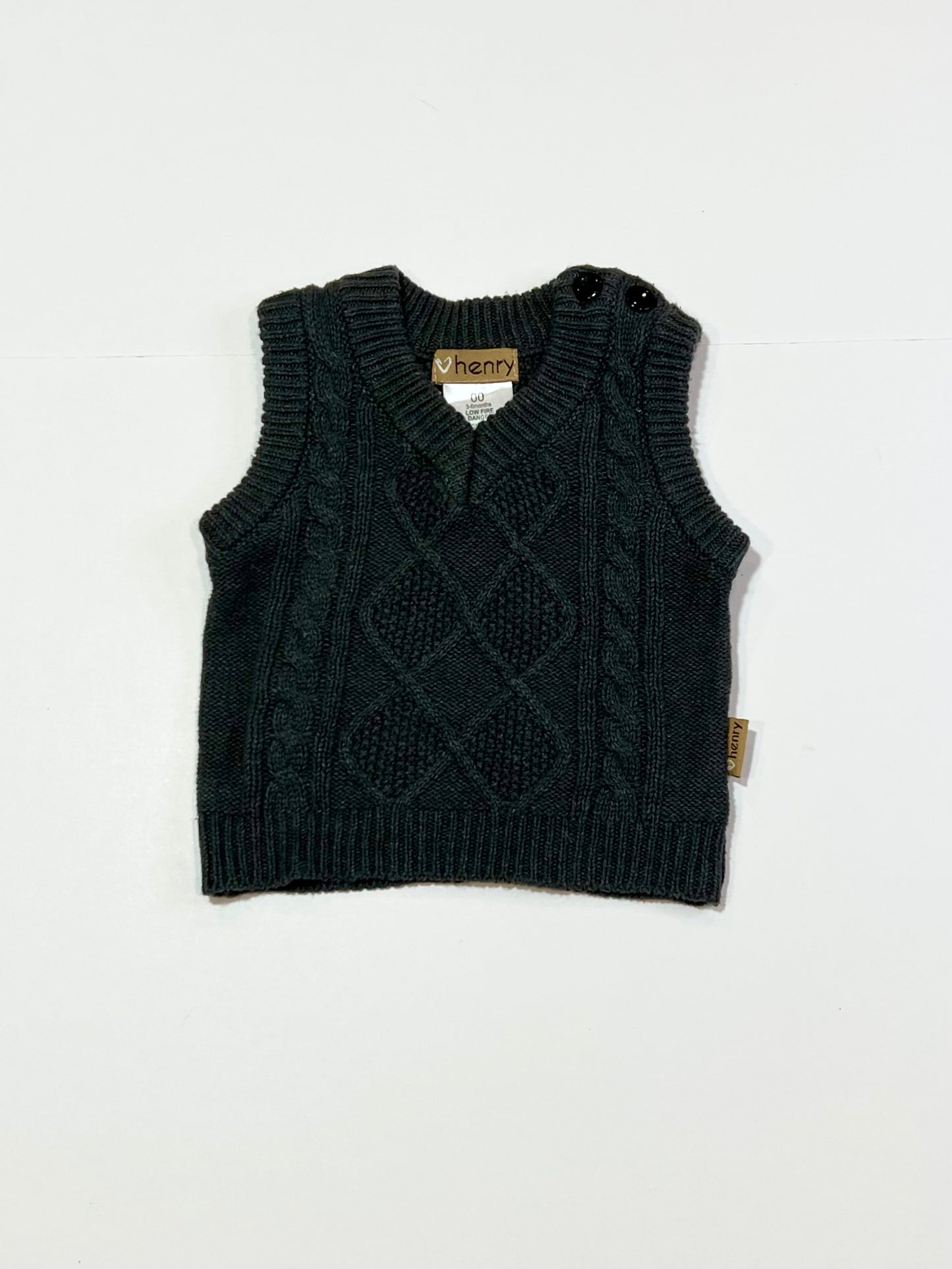 Grey knit vest - Size 00