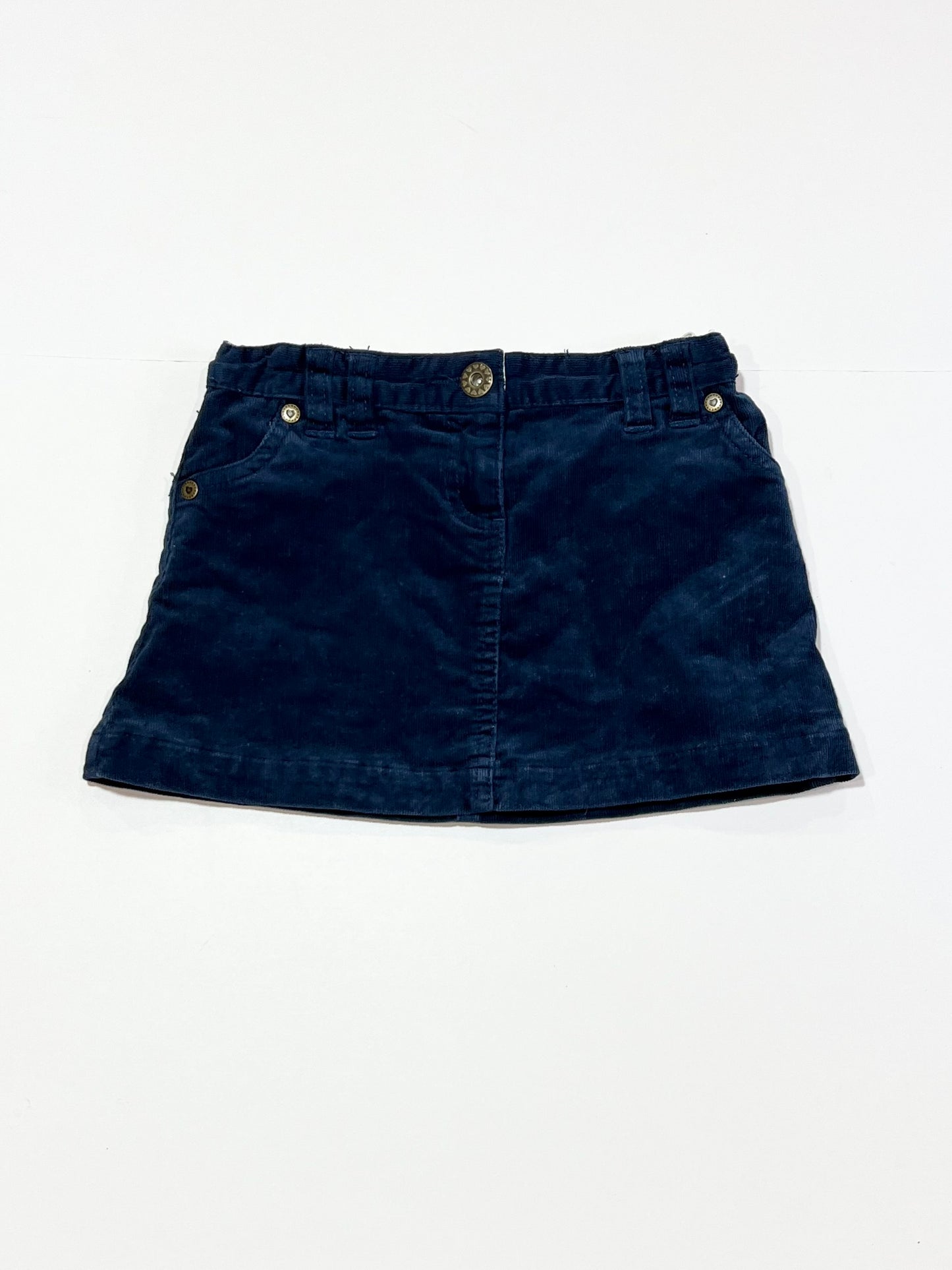 Navy corduroy skirt - Size 3
