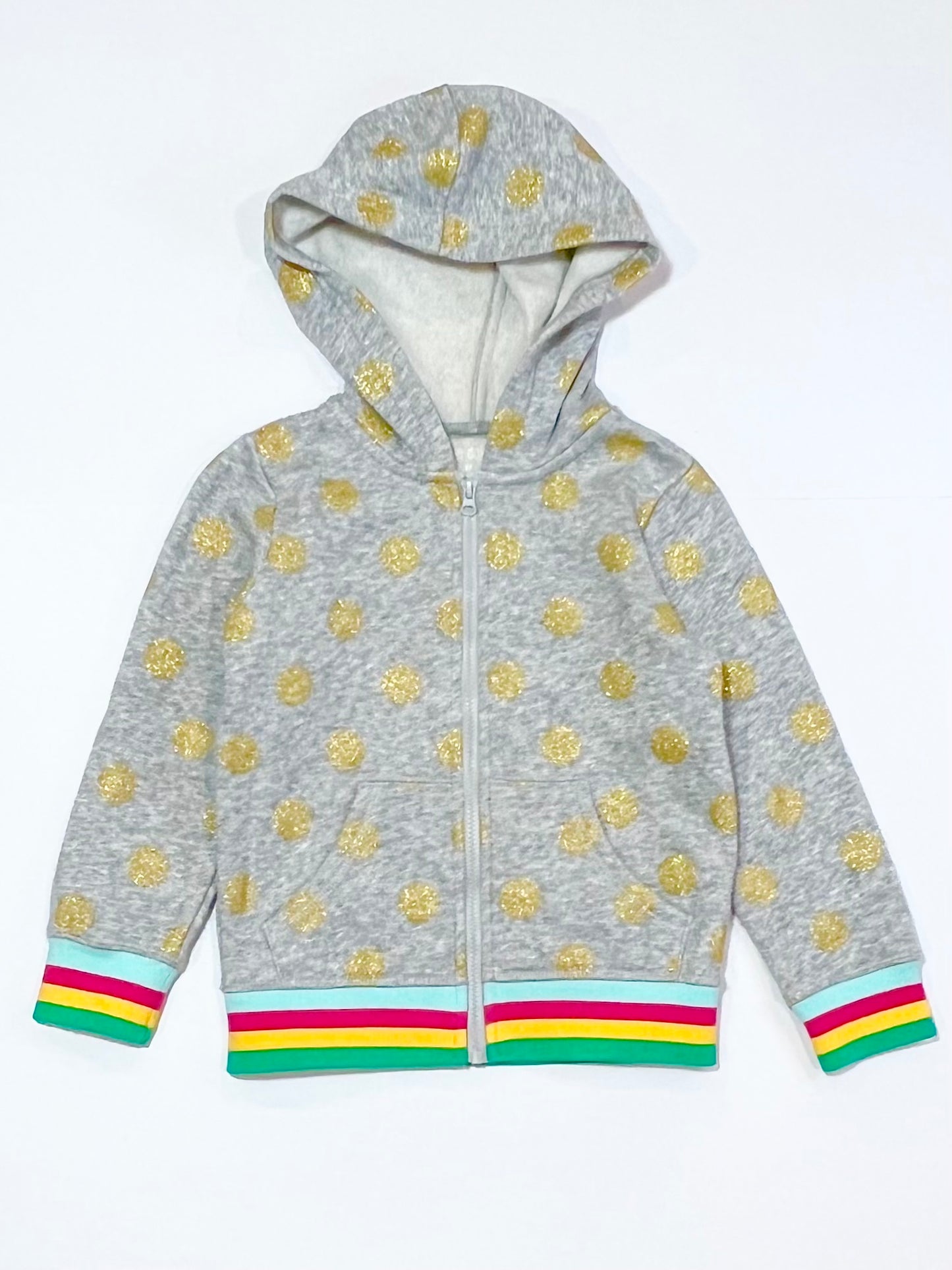 Glitter spot zip hoodie - Size 3