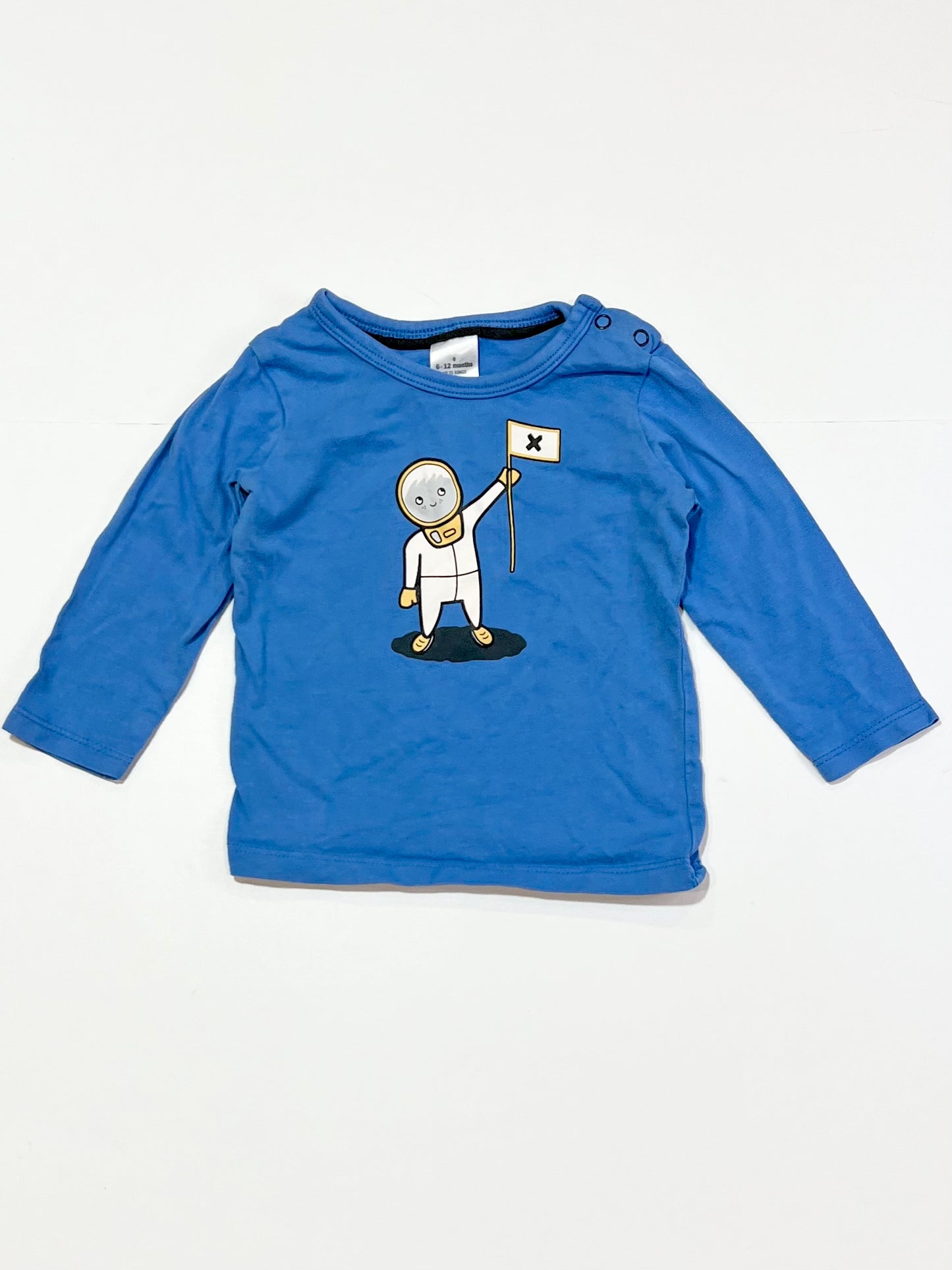 Blue space man top - Size 0