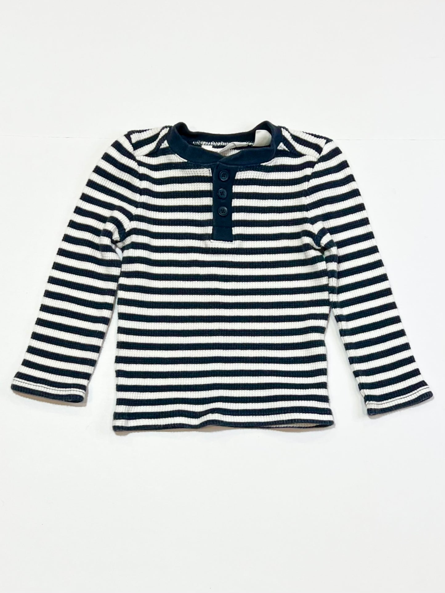 Ribbed henley top - Size 0