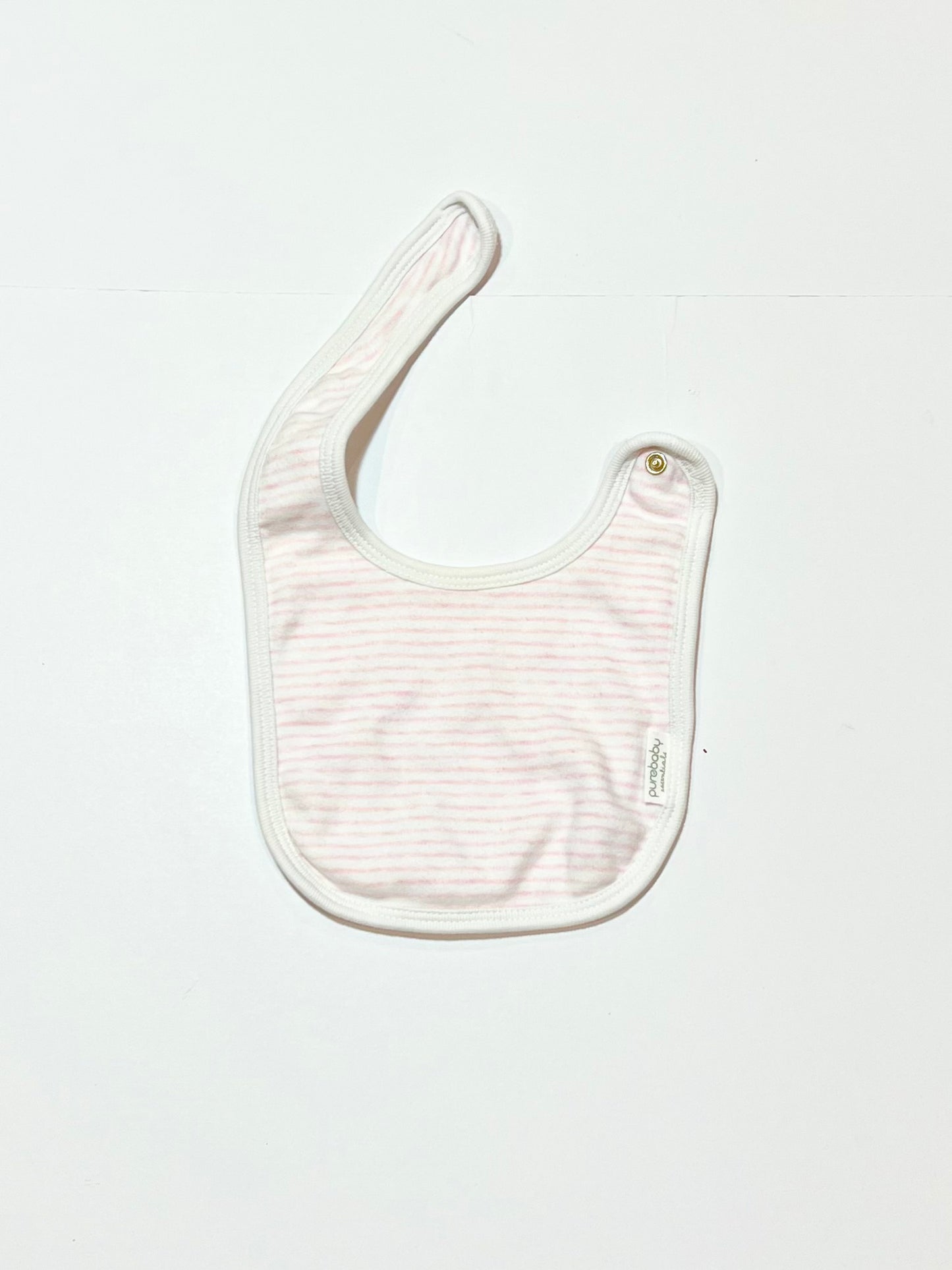 Pink stripe bib - One size