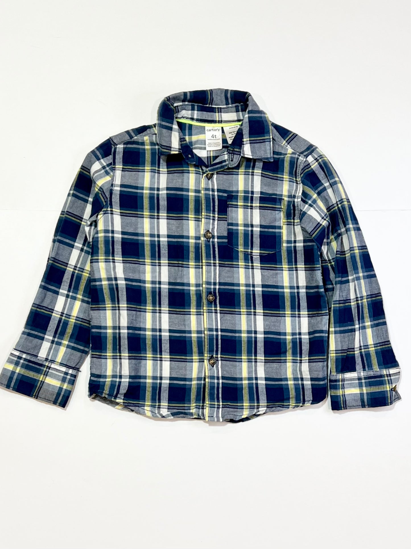 Checkered cotton shirt - Size 4