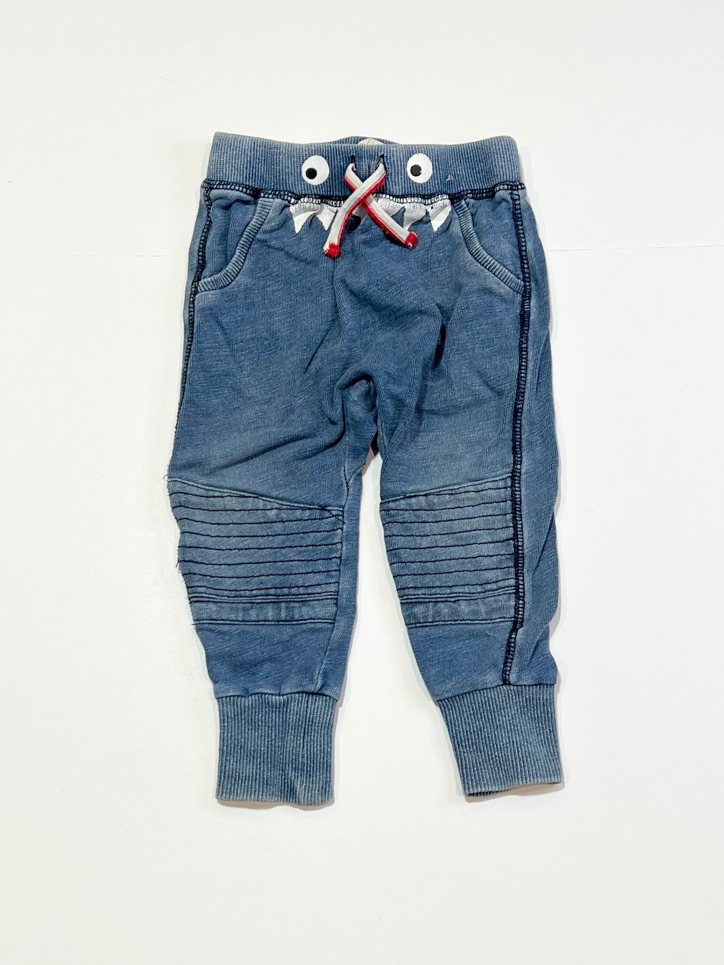 Denim terry trackies - Size 1