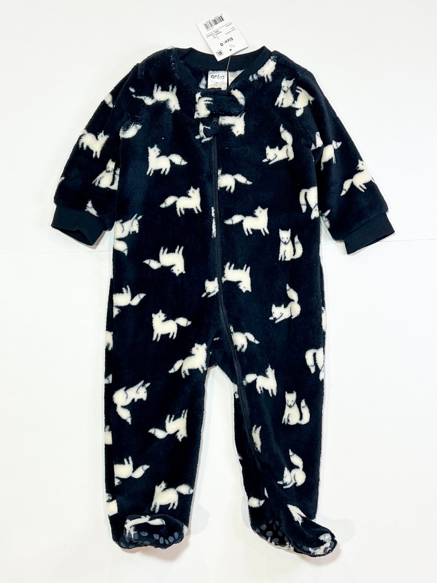 Fleece fox onesie brand new - Size 0