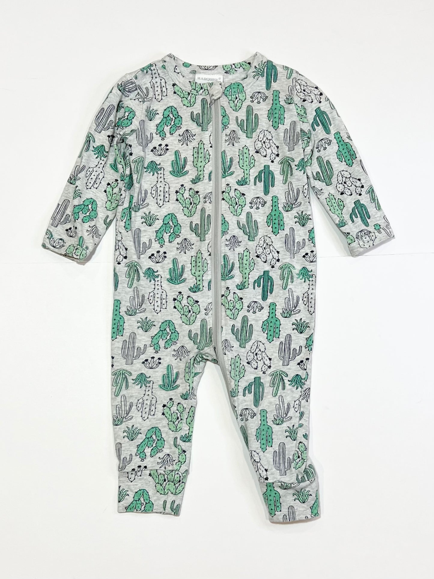 Cactus zip onesie - Size 0