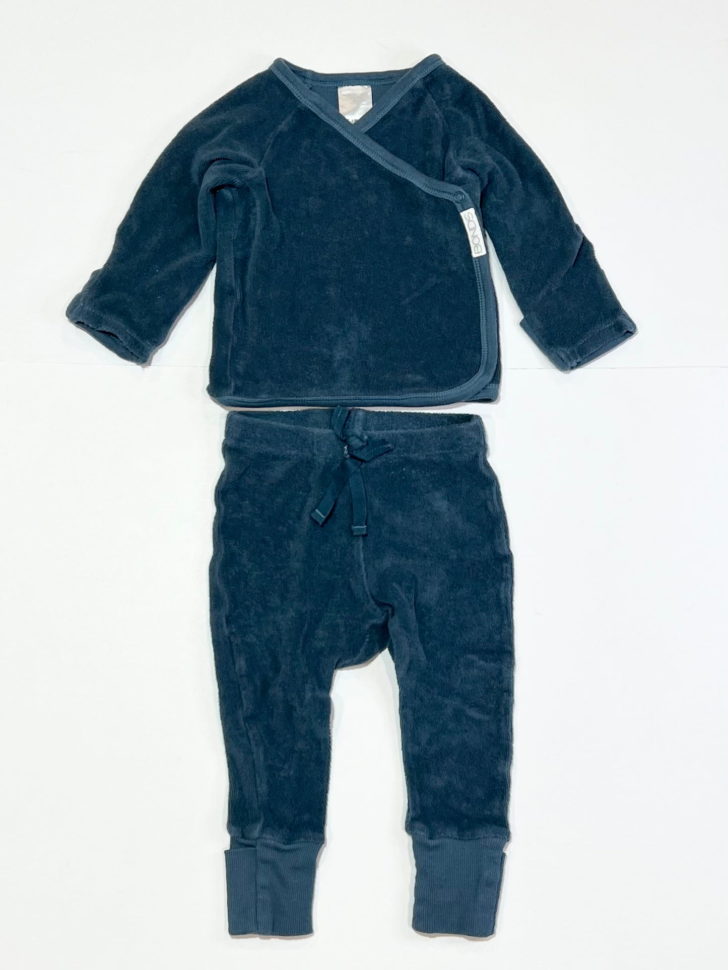 Blue terry set - Size 00