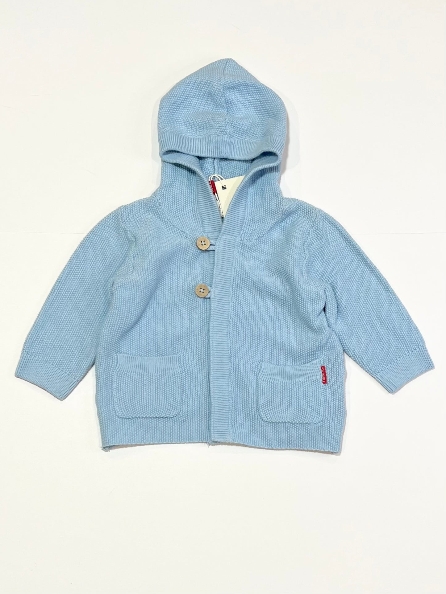 Blue knit jacket brand new - Size 2-4 months