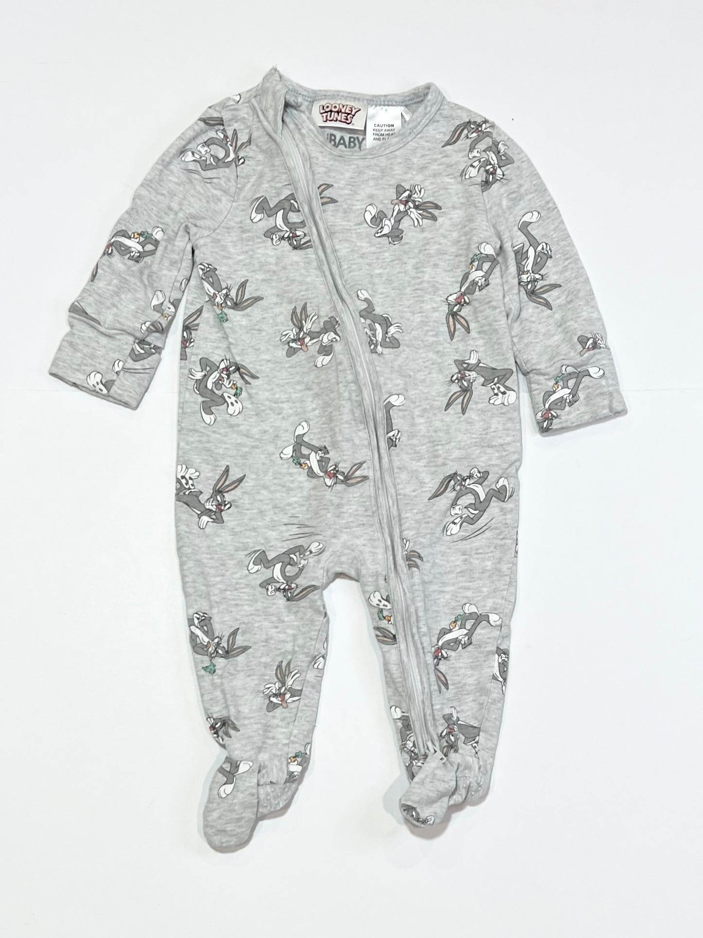 Bugs Bunny zip onesie - Size 00