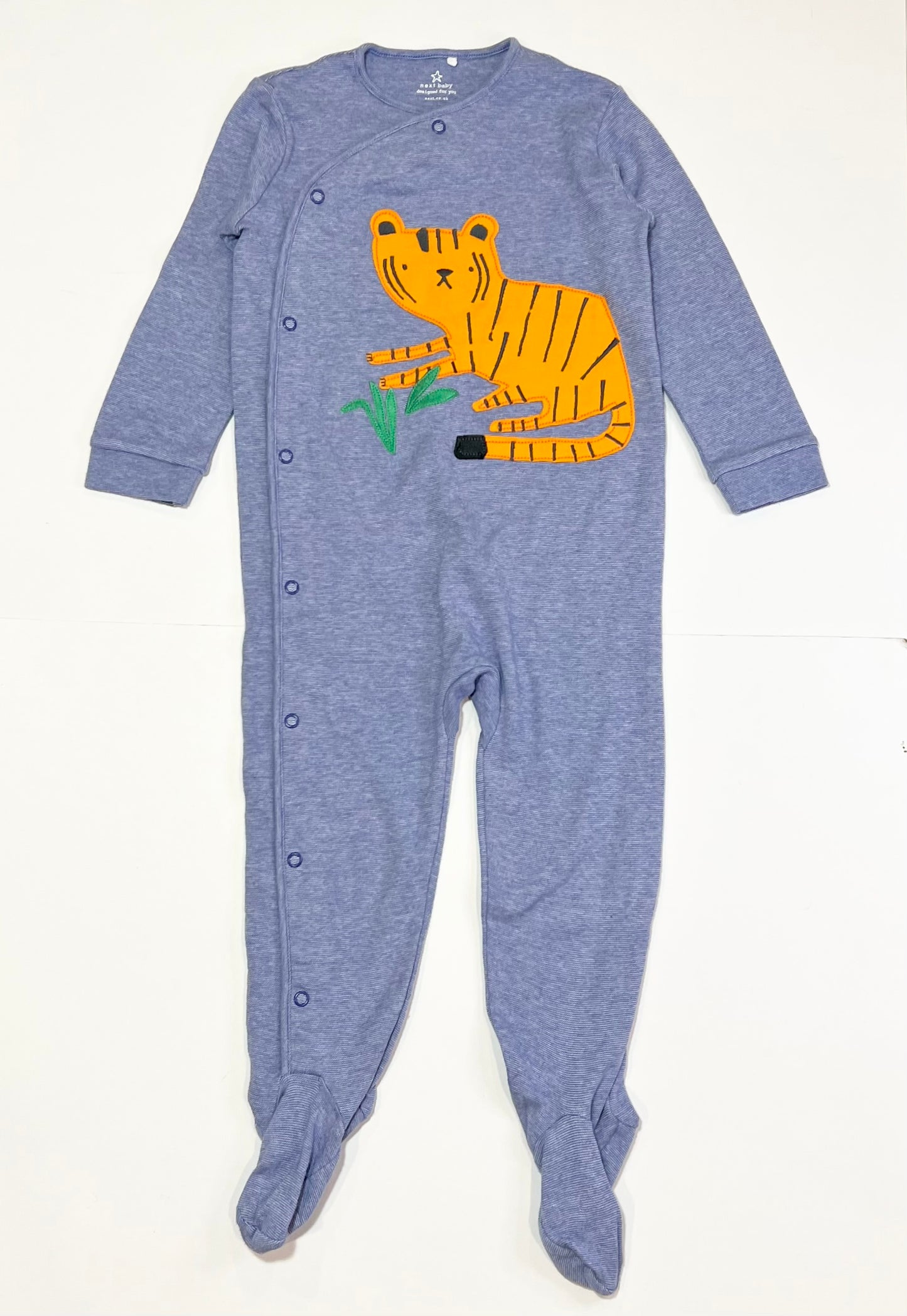 Blue tiger onesie - Size 2
