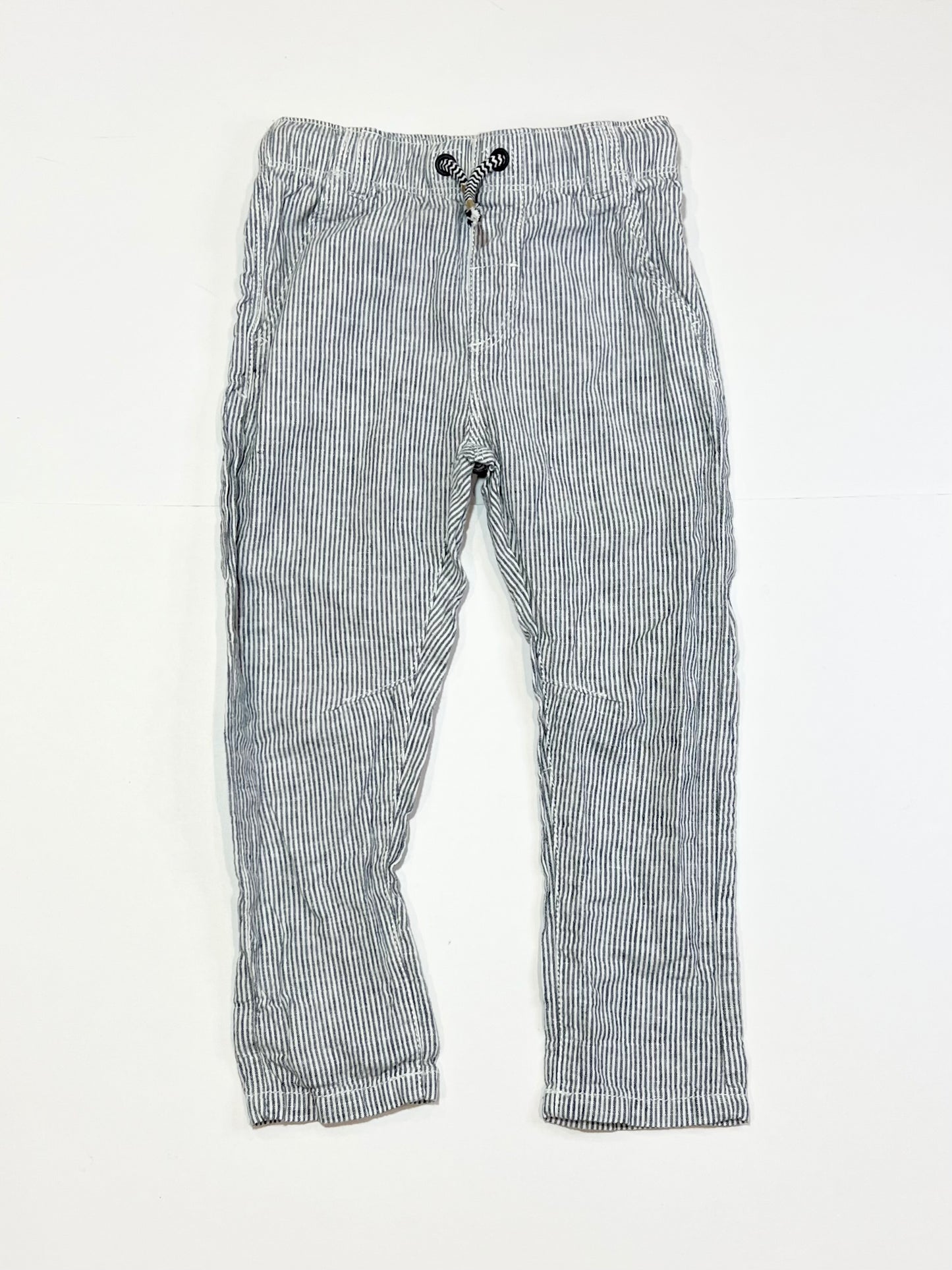 Striped linen blend pants - Size 2-3