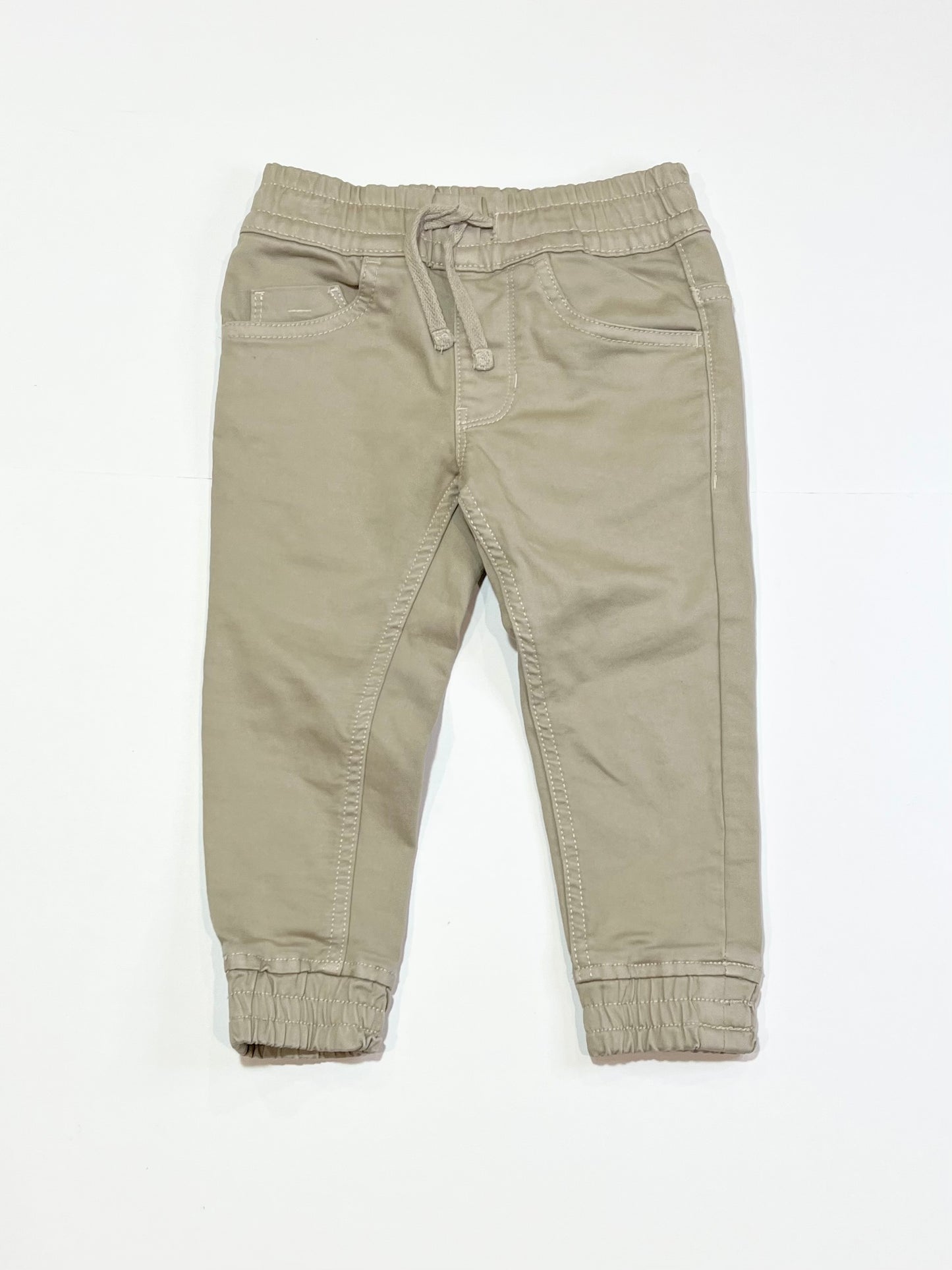 Tan jogger pants - Size 2