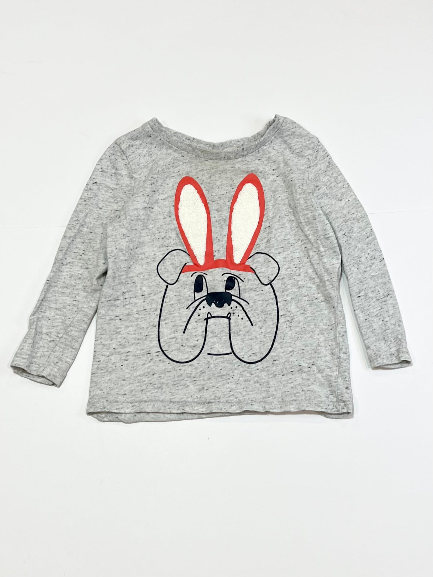 Grey bulldog top - Size 2