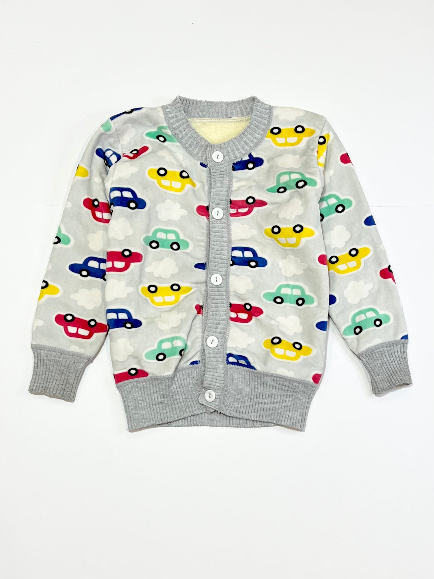 Fleece cars cardigan - Size 2