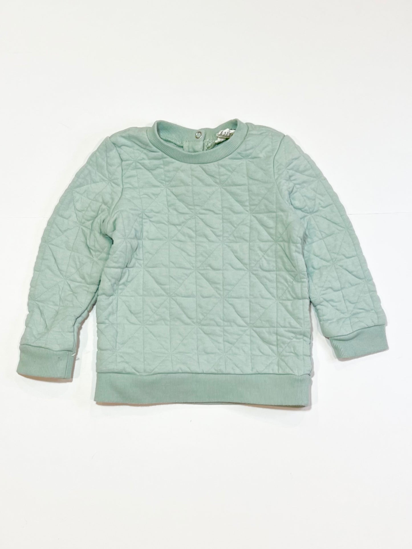 Green quilted sweater - Size 2