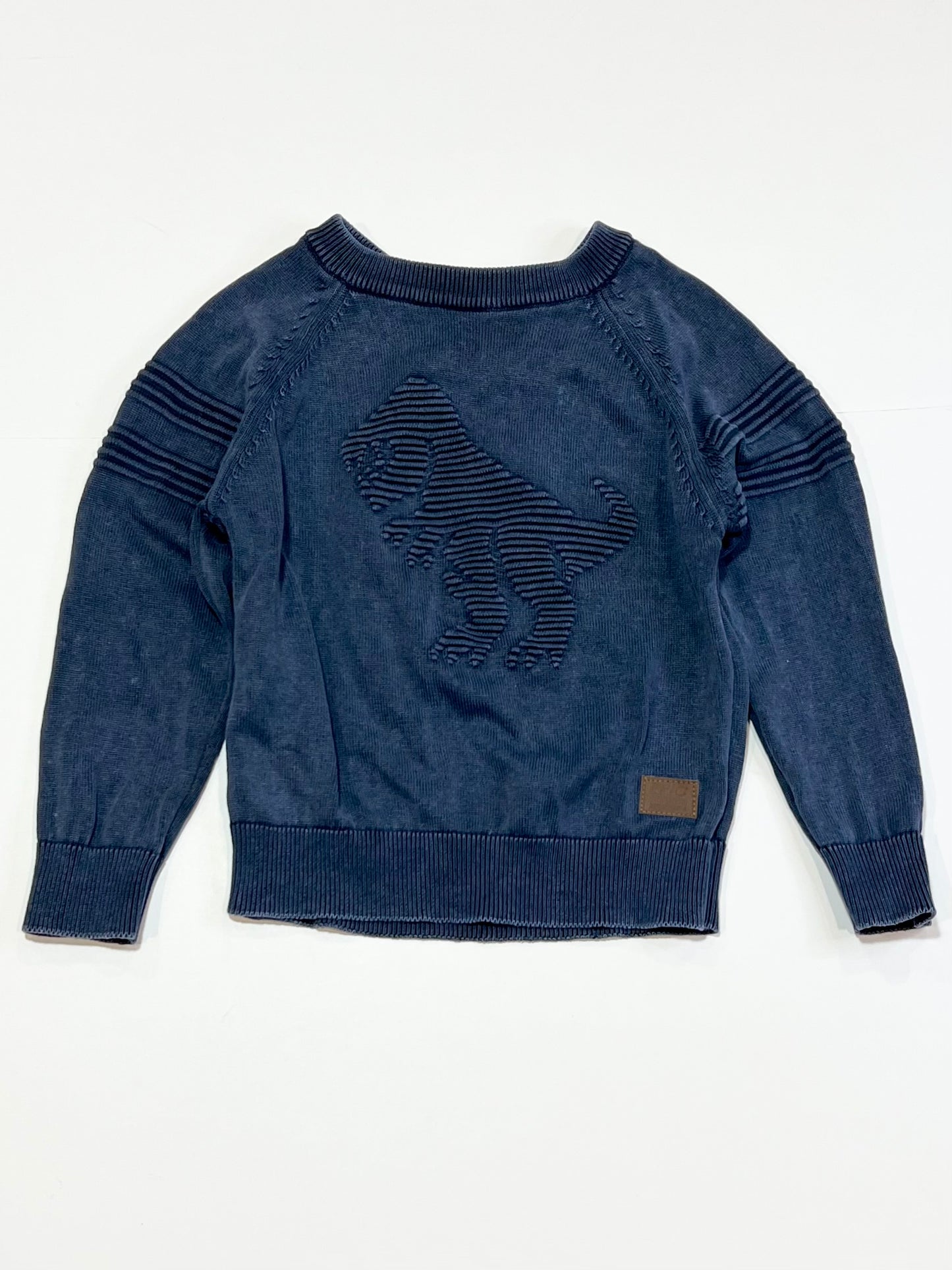 Navy t-rex jumper - Size 2