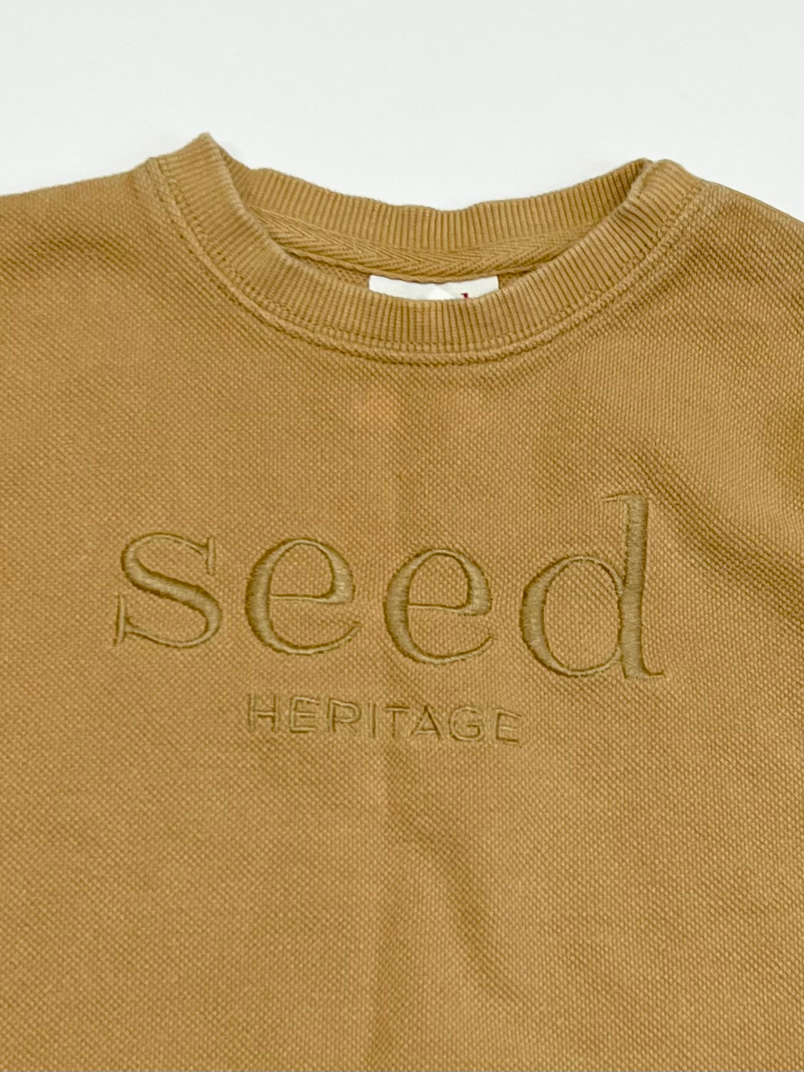 Brown waffle sweater - Size 2