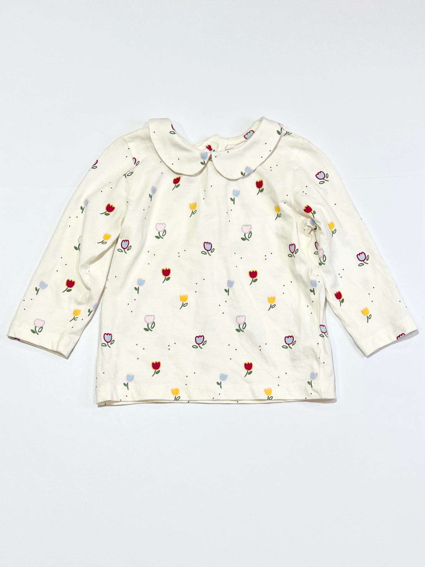 Floral jersey top - Size 1
