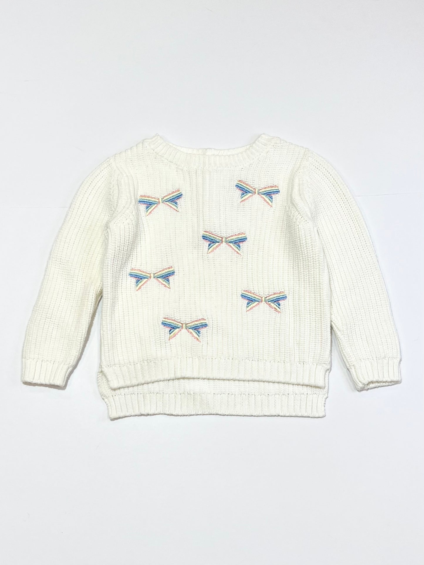 White bows jumper - Size 1