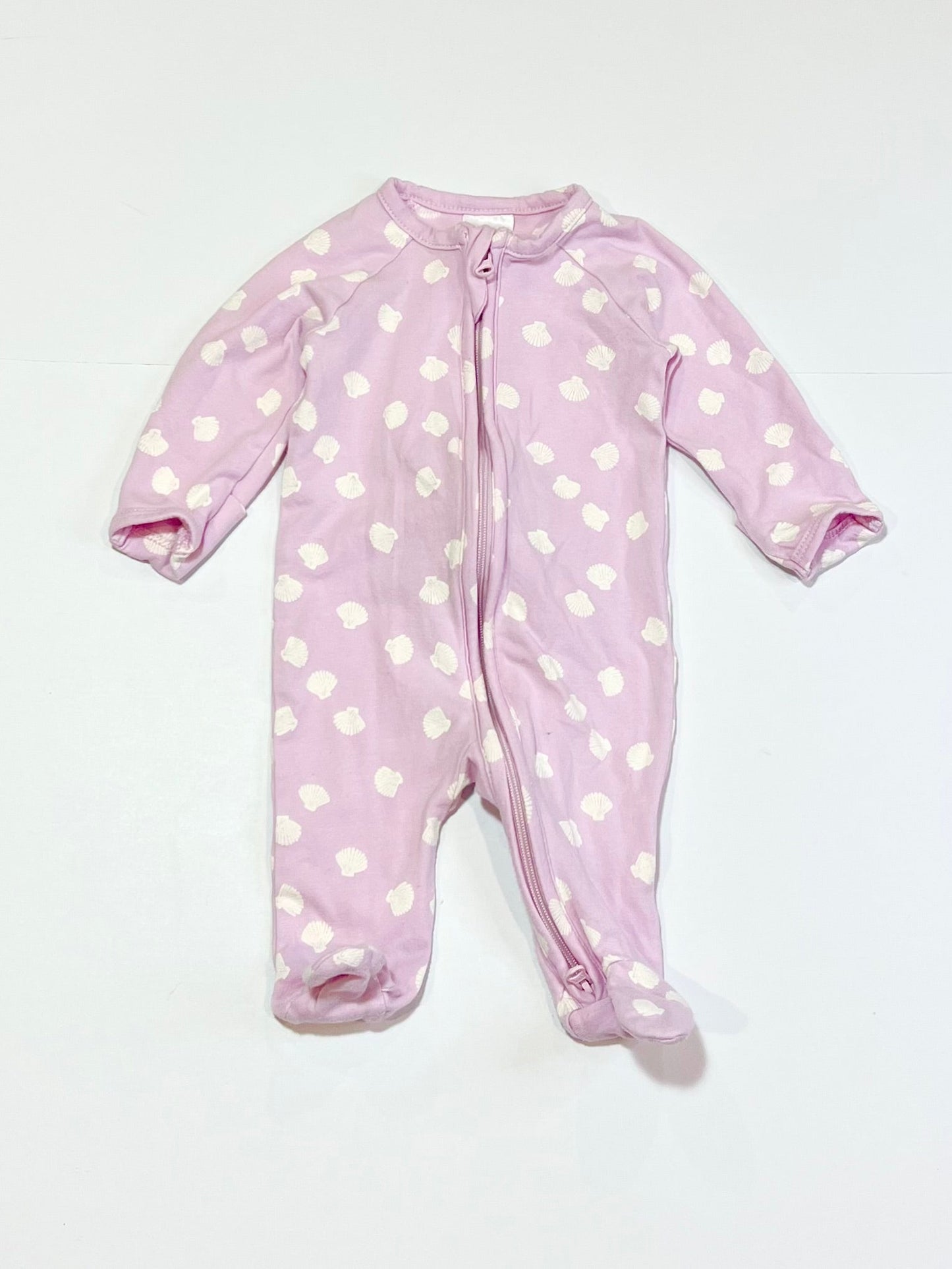 Shells zip onesie - Size 00000