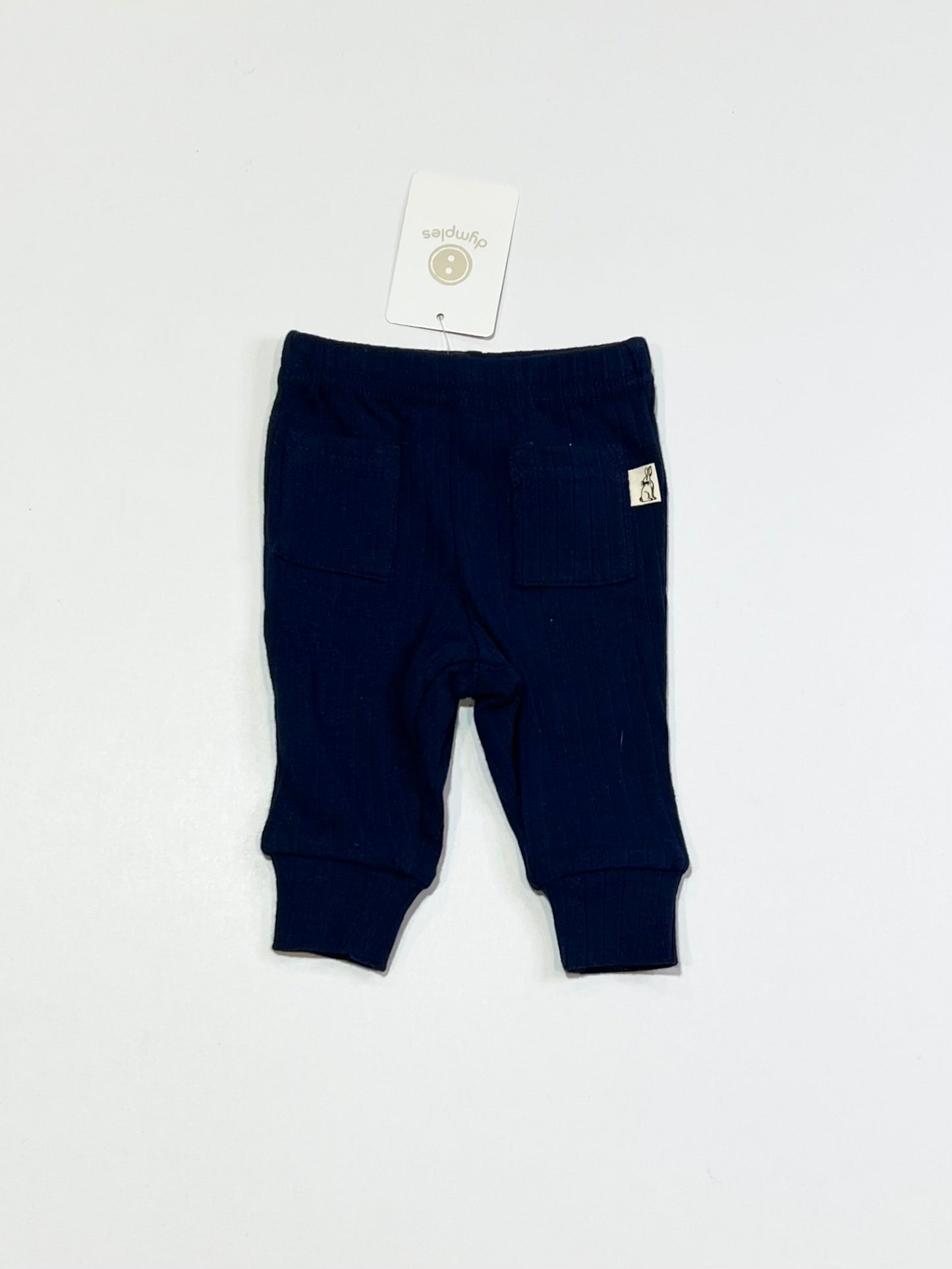 Navy ribbed pants brand new - Size 00000