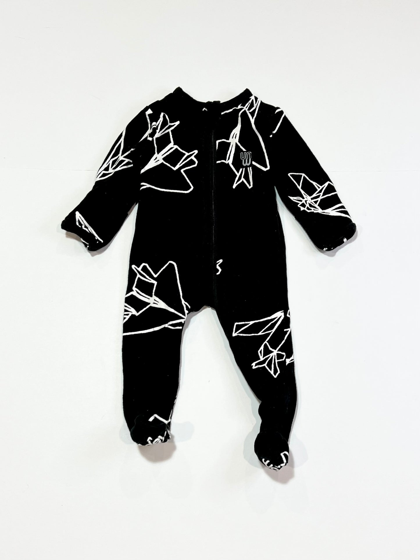 Black zip onesie - Size 00000