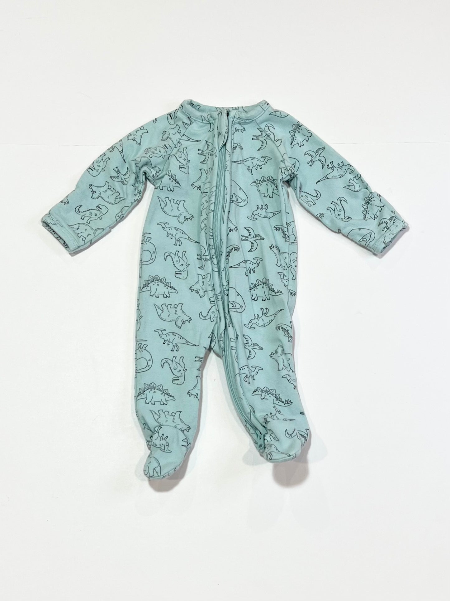 Dinosaurs zip onesie - Size 00000