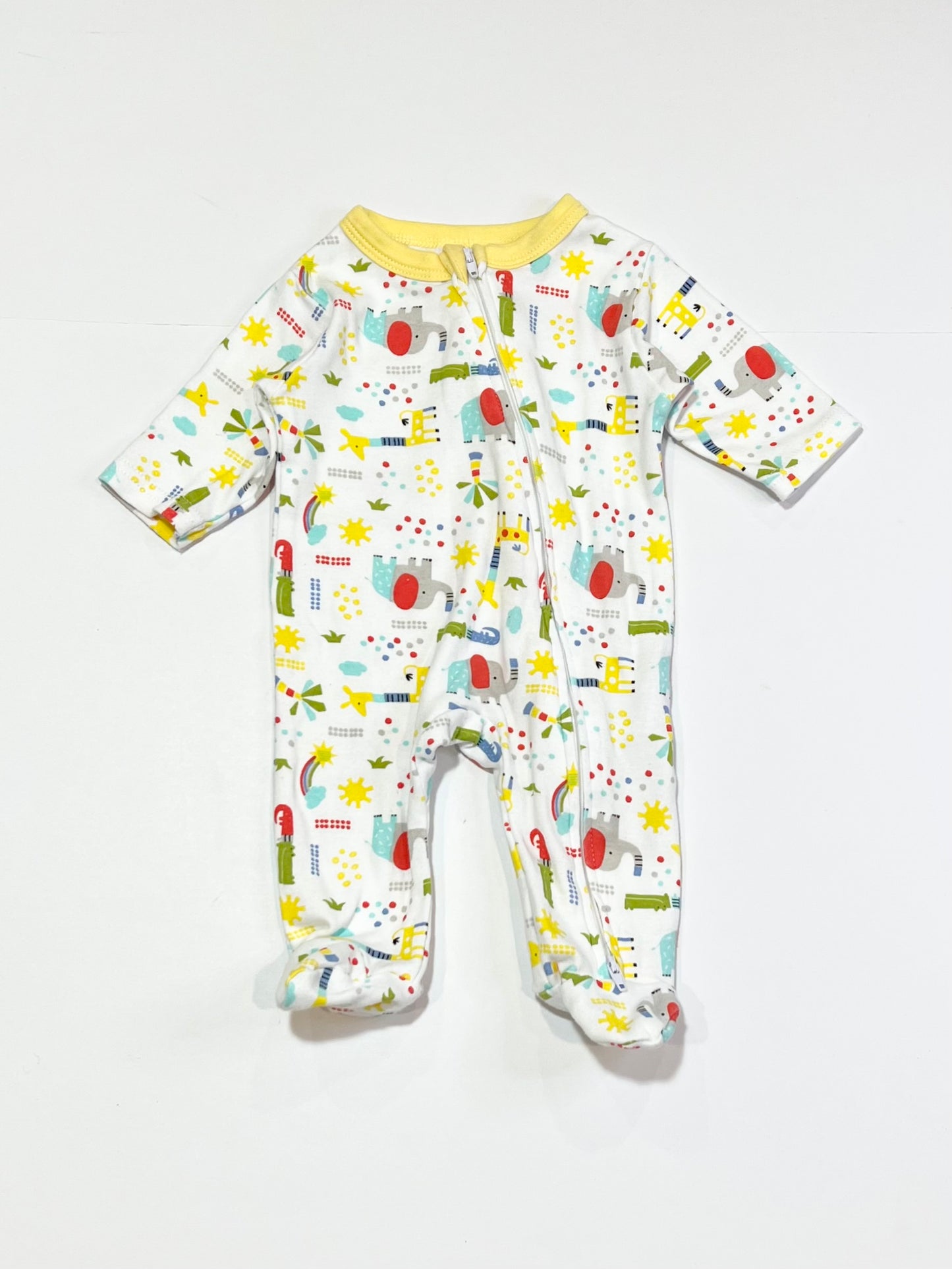 Animals zip onesie - Size 00000