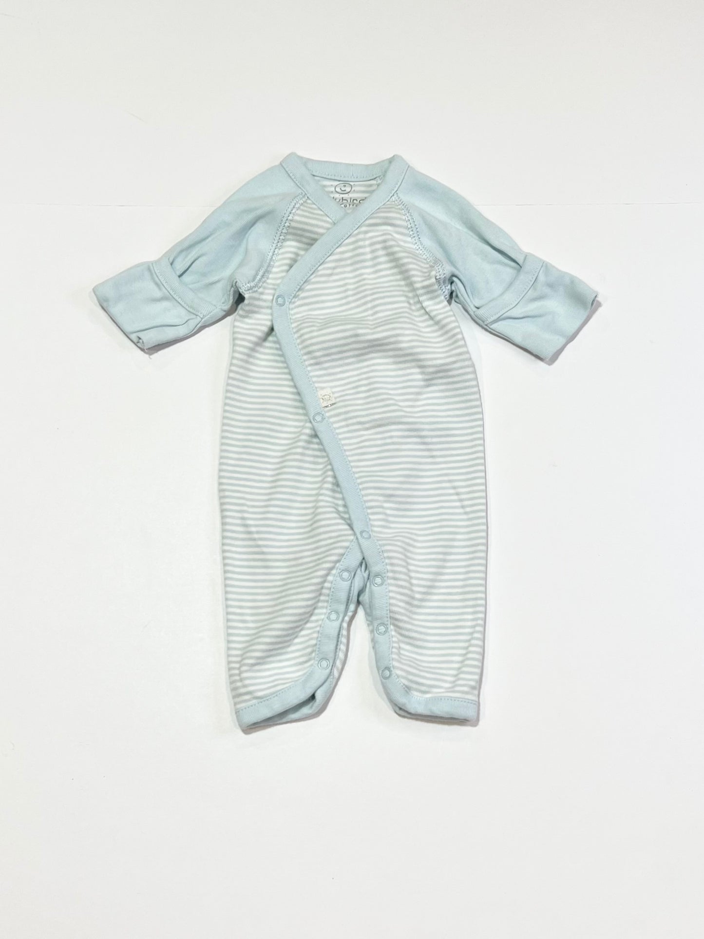 Blue striped onesie - Size 00000