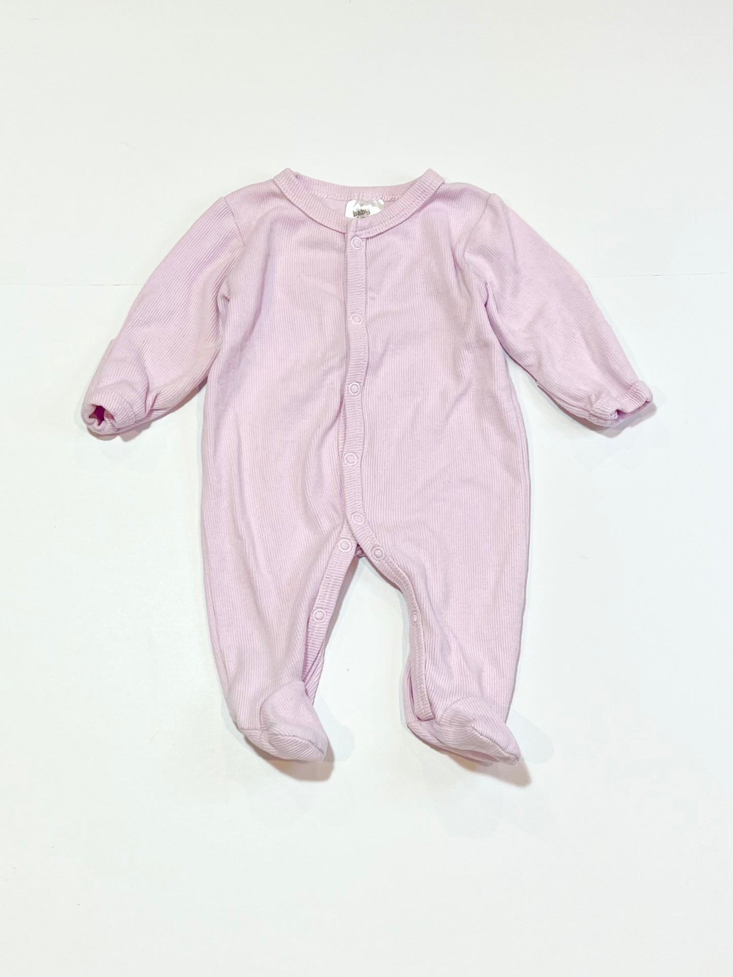 Purple ribbed onesie - Size 00000