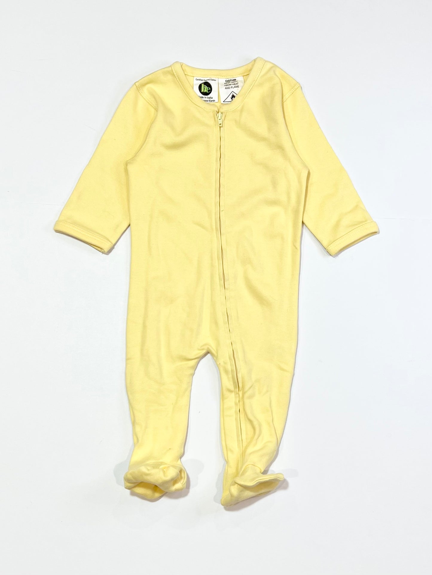 Yellow zip onesie - Size 000