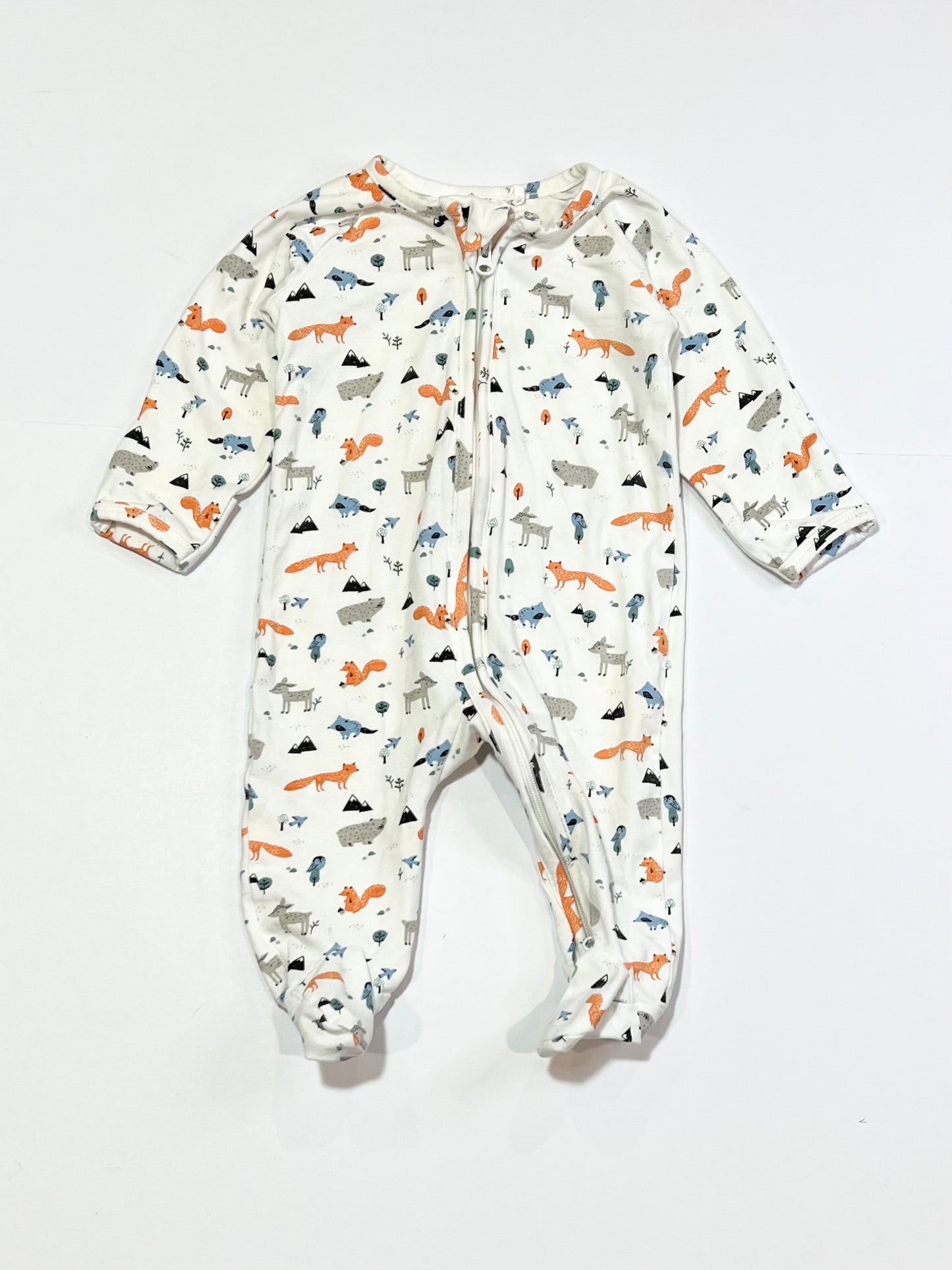 Animals zip onesie - Size 000
