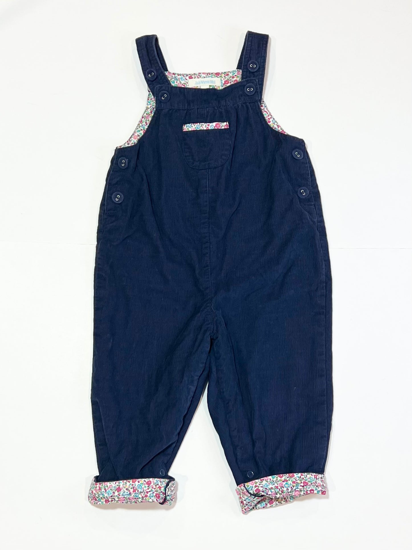 Navy corduroy overalls - Size 2