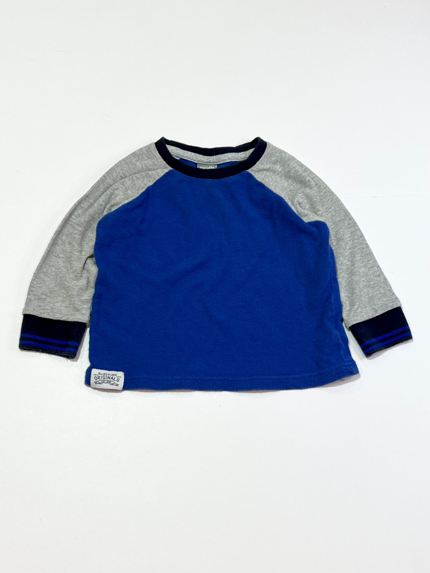 Blue waffle top - Size 1