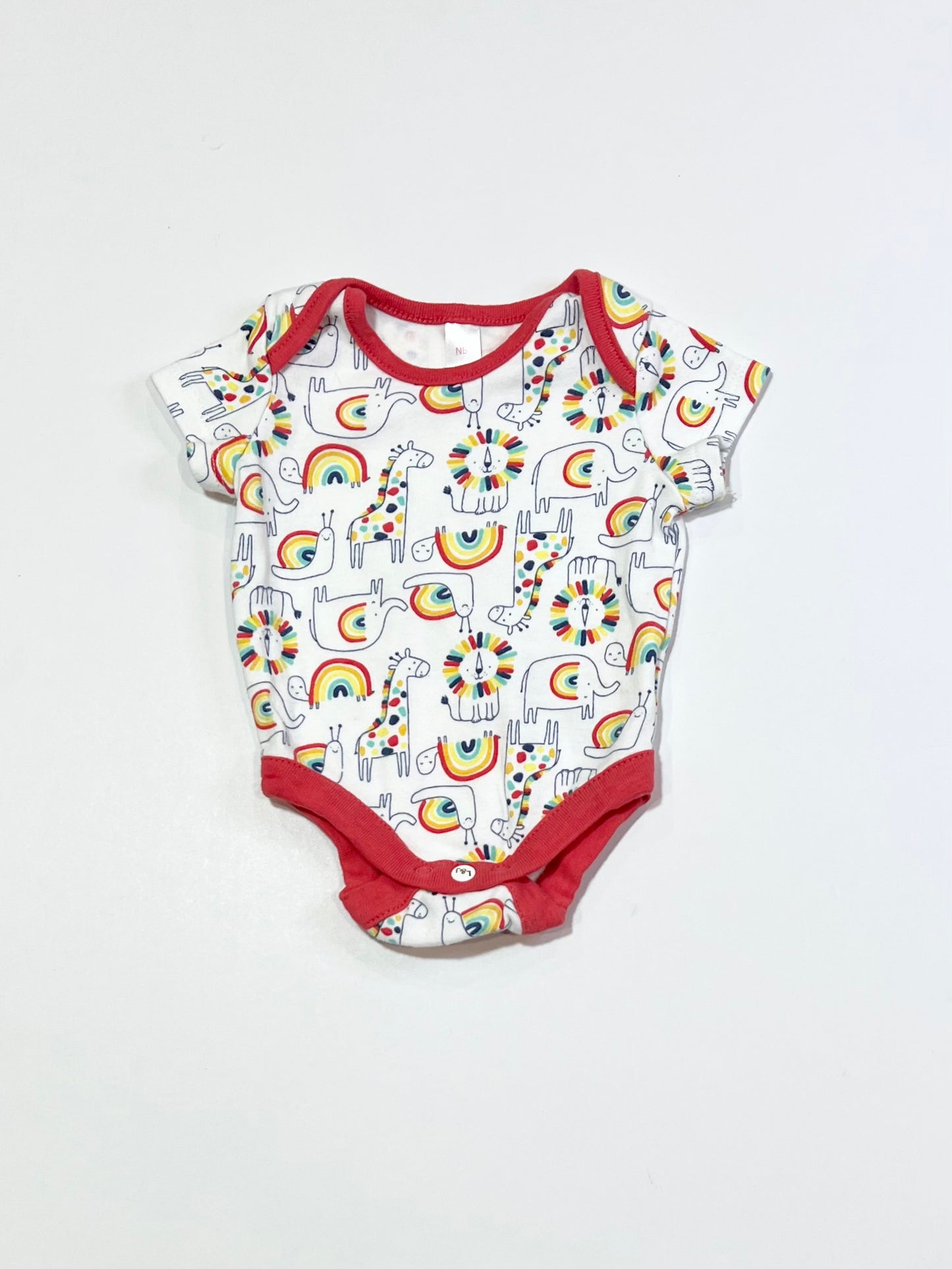 Rainbow animals bodysuit - Size 0000