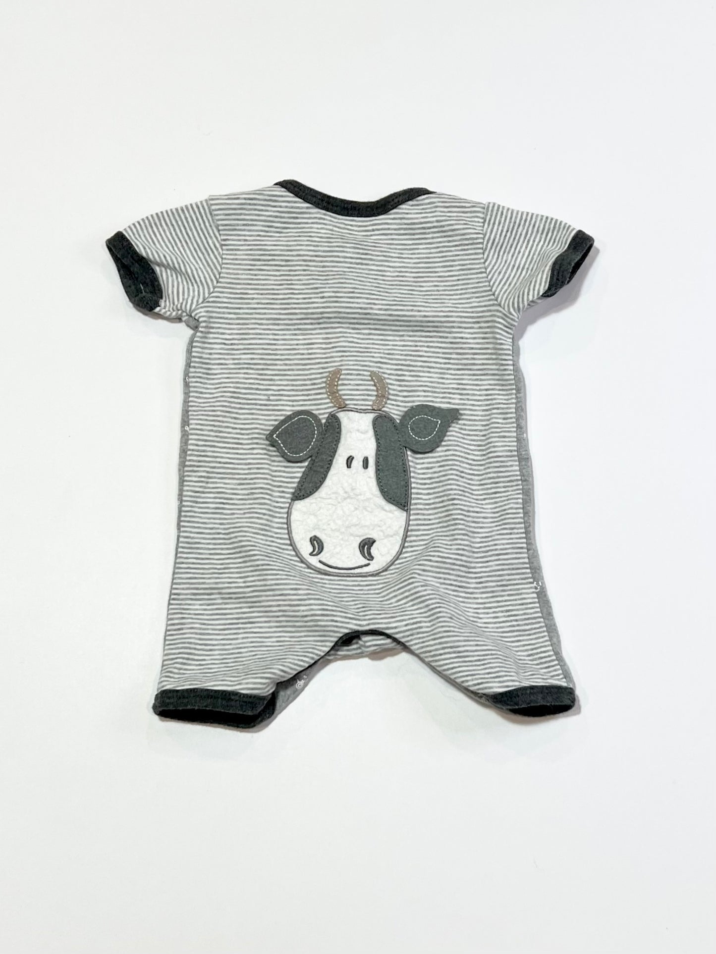 Grey tractors romper - Size 0000