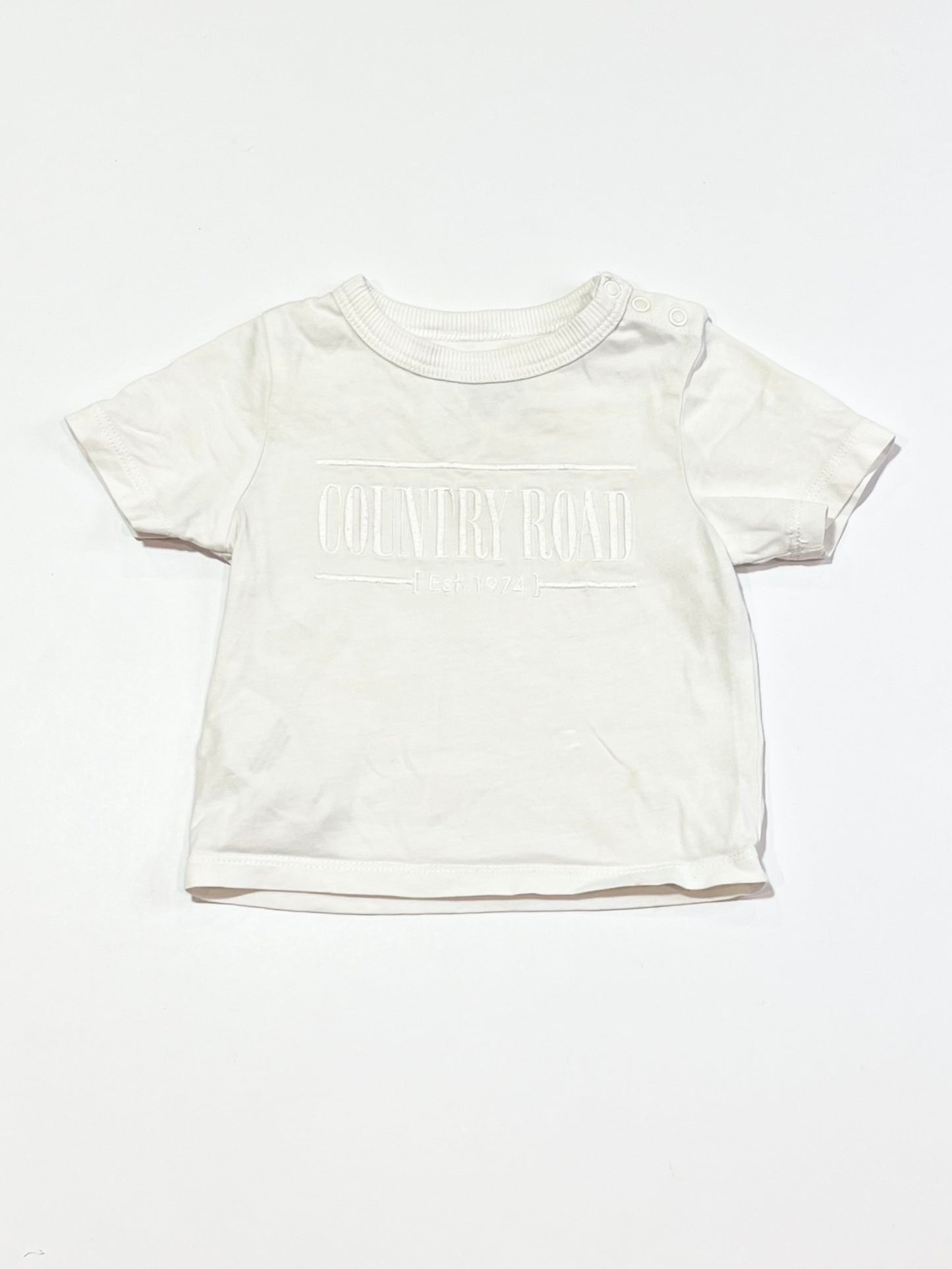 White heritage tee - Size 000