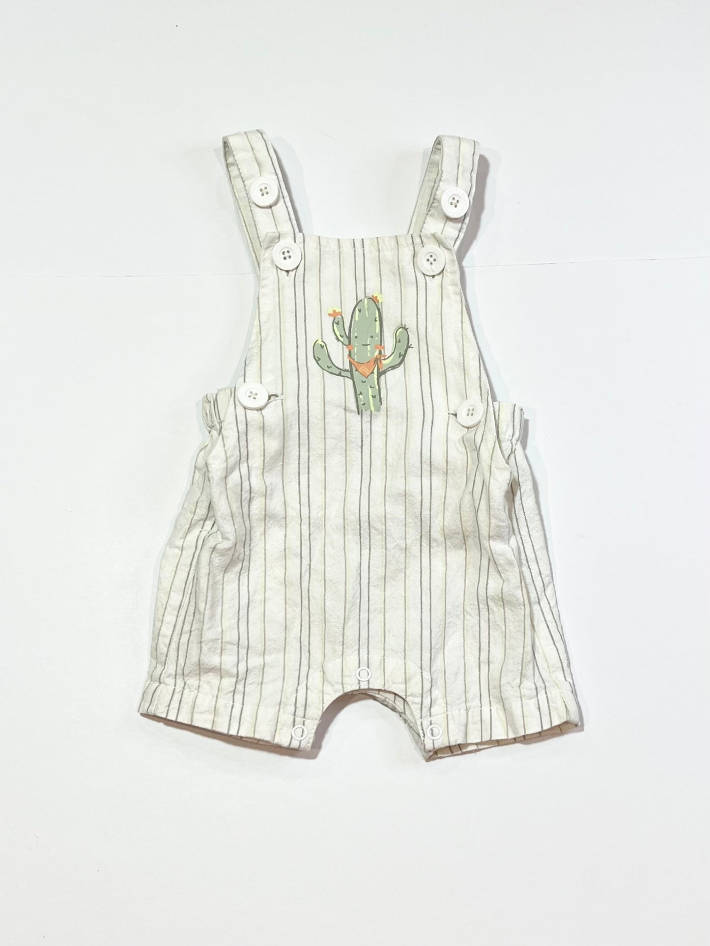 Striped cactus overalls - Size 000