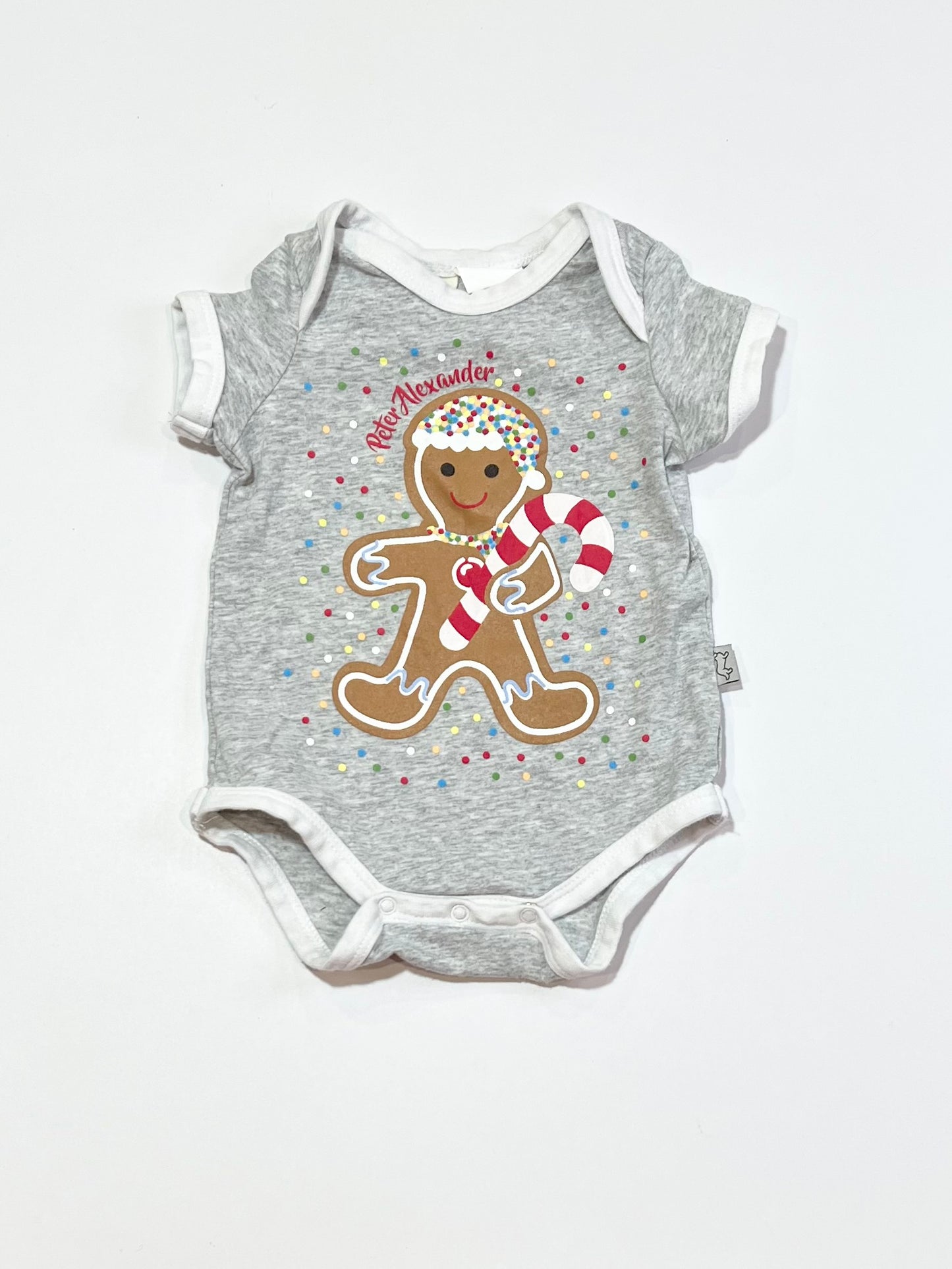 Christmas gingerbread man bodysuit - Size 000