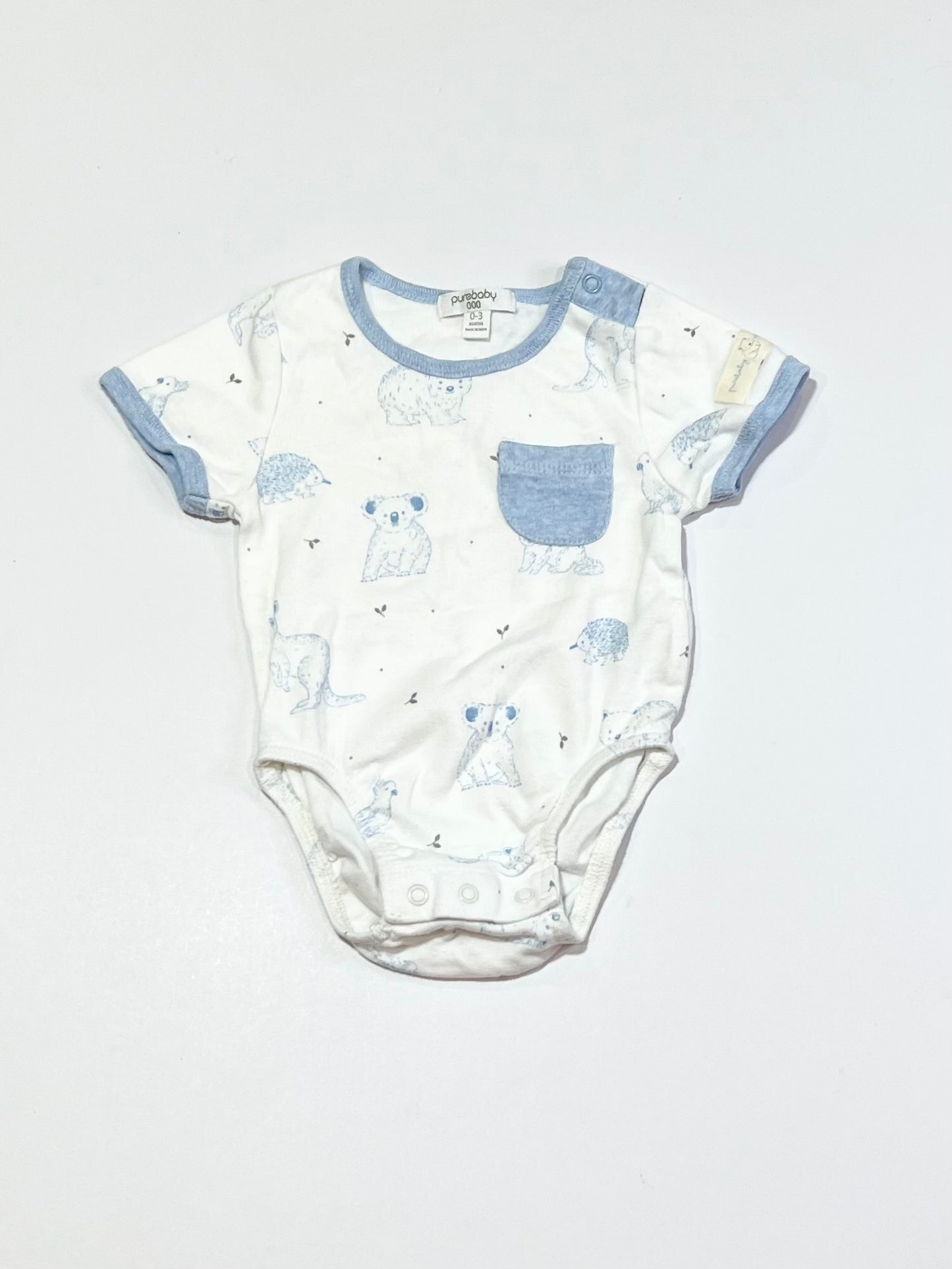 Ribbed animals bodysuit - Size 000
