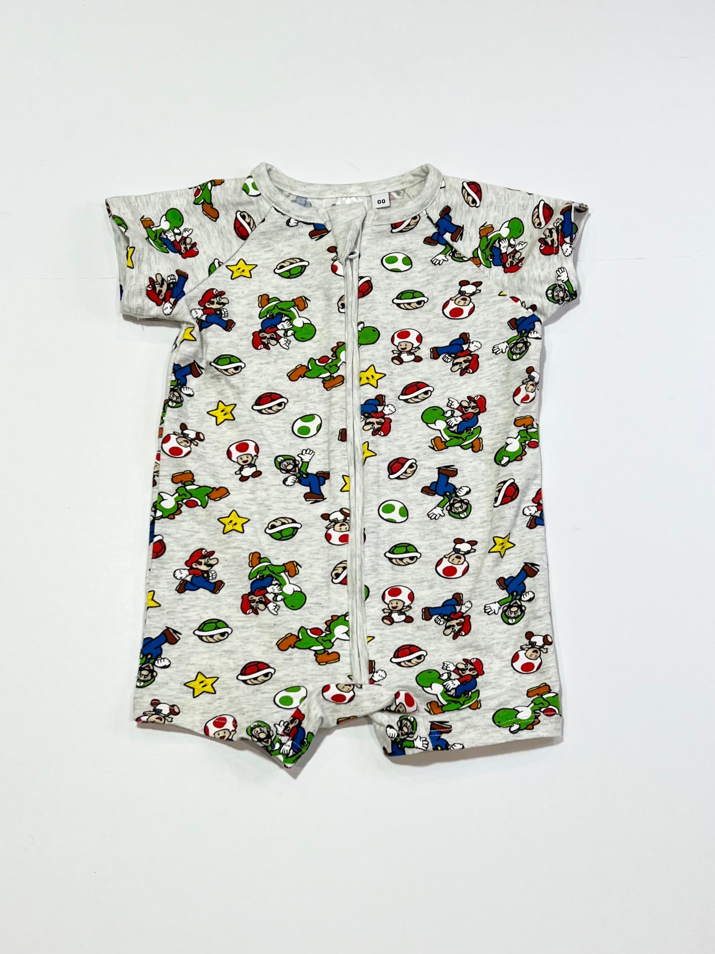 Mario zip romper - Size 00
