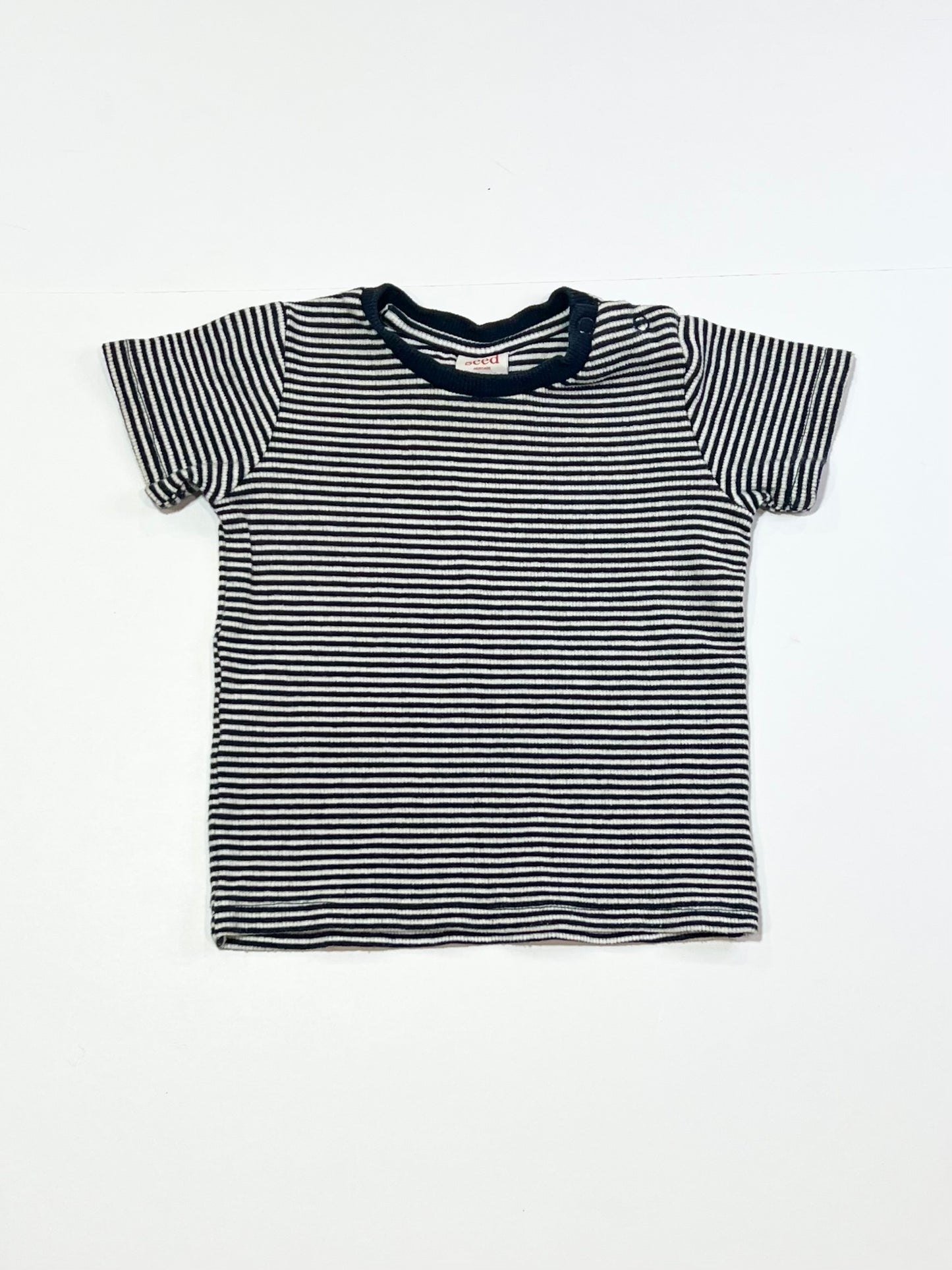 Striped ribbed tee - Size 0