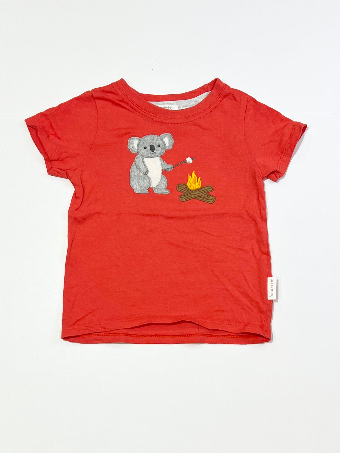 Red koala tee - Size 0