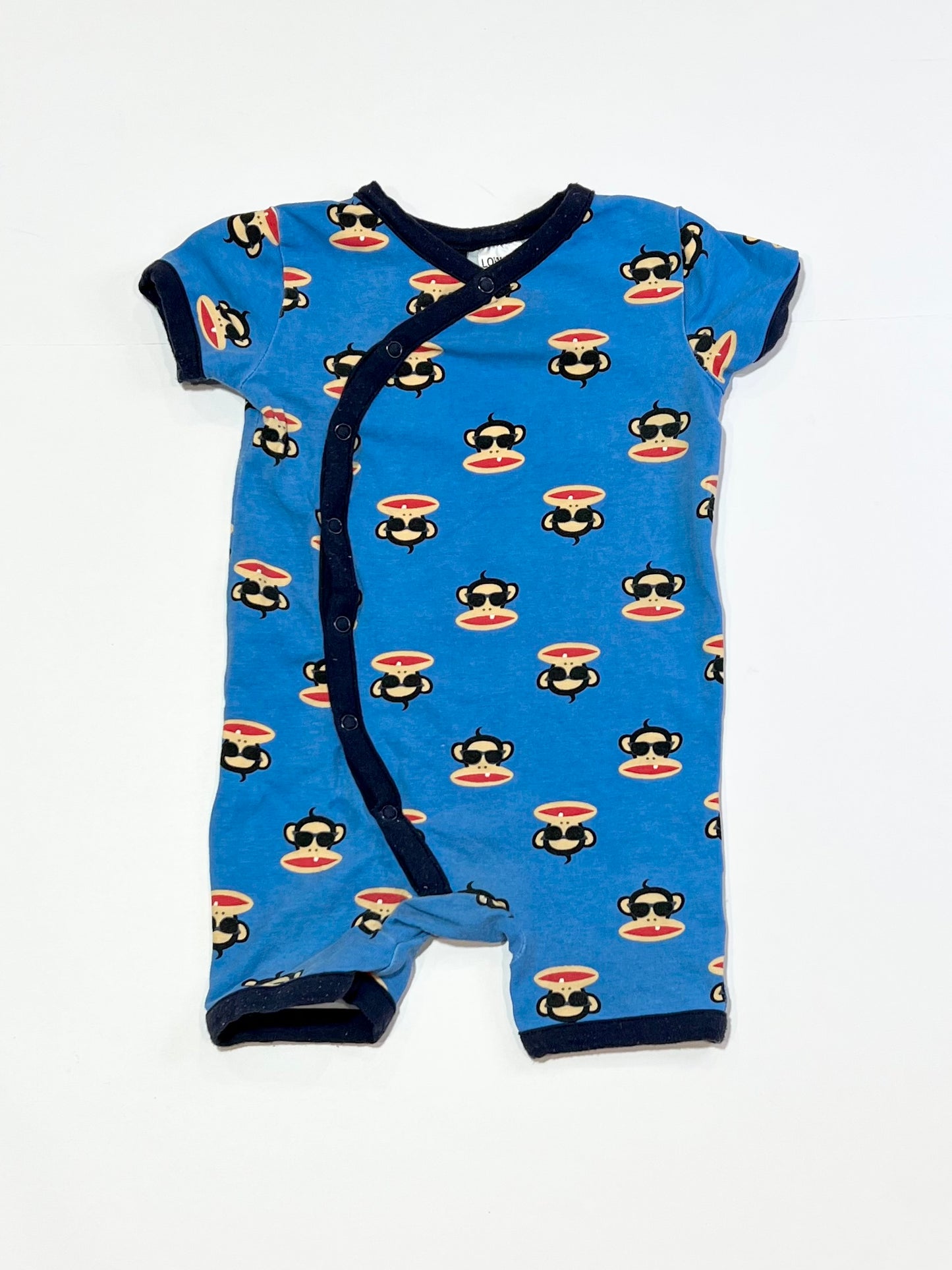 Blue monkey romper - Size 0